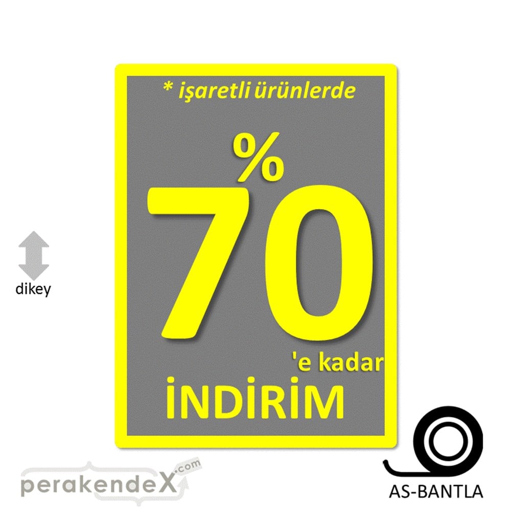 yüzde 70 indirim * işaretli ürünlerde POSTERİ -dikdörtgen,tek yön baskı