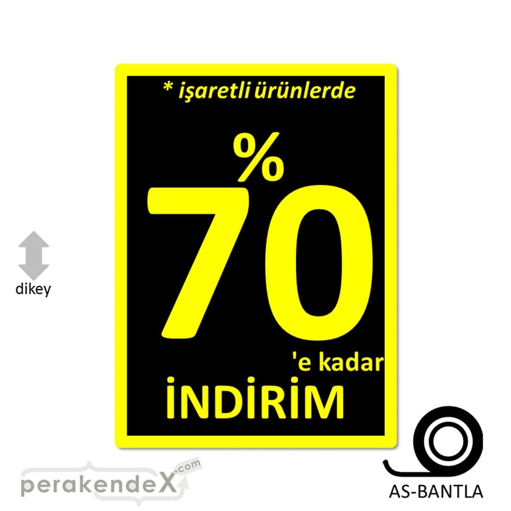 yüzde 70 indirim * işaretli ürünlerde POSTERİ -dikdörtgen,tek yön baskı