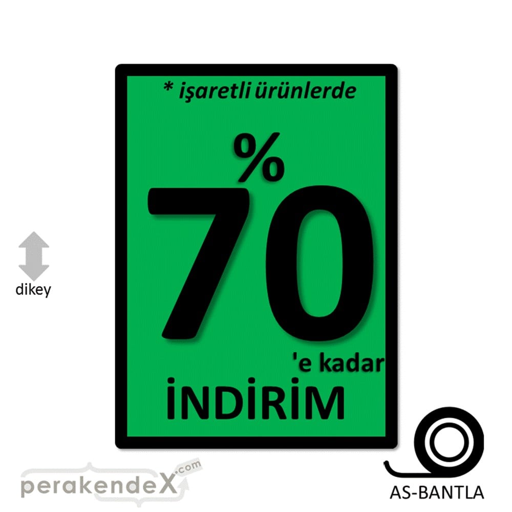 yüzde 70 indirim * işaretli ürünlerde POSTERİ -dikdörtgen,tek yön baskı