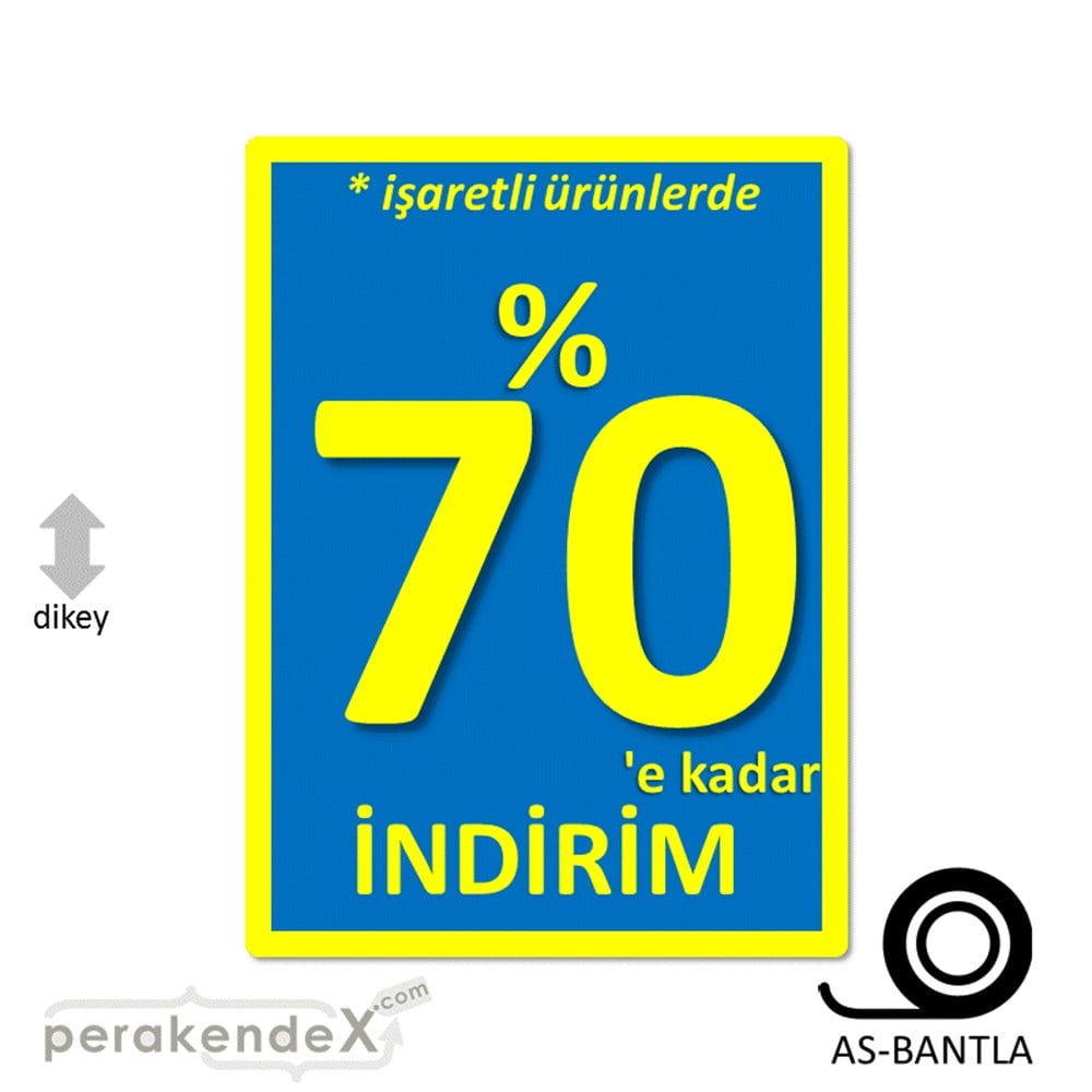 yüzde 70 indirim * işaretli ürünlerde POSTERİ -dikdörtgen,tek yön baskı