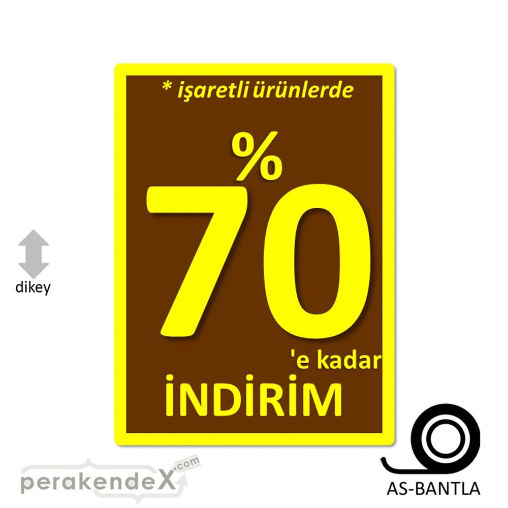 yüzde 70 indirim * işaretli ürünlerde POSTERİ -dikdörtgen,tek yön baskı