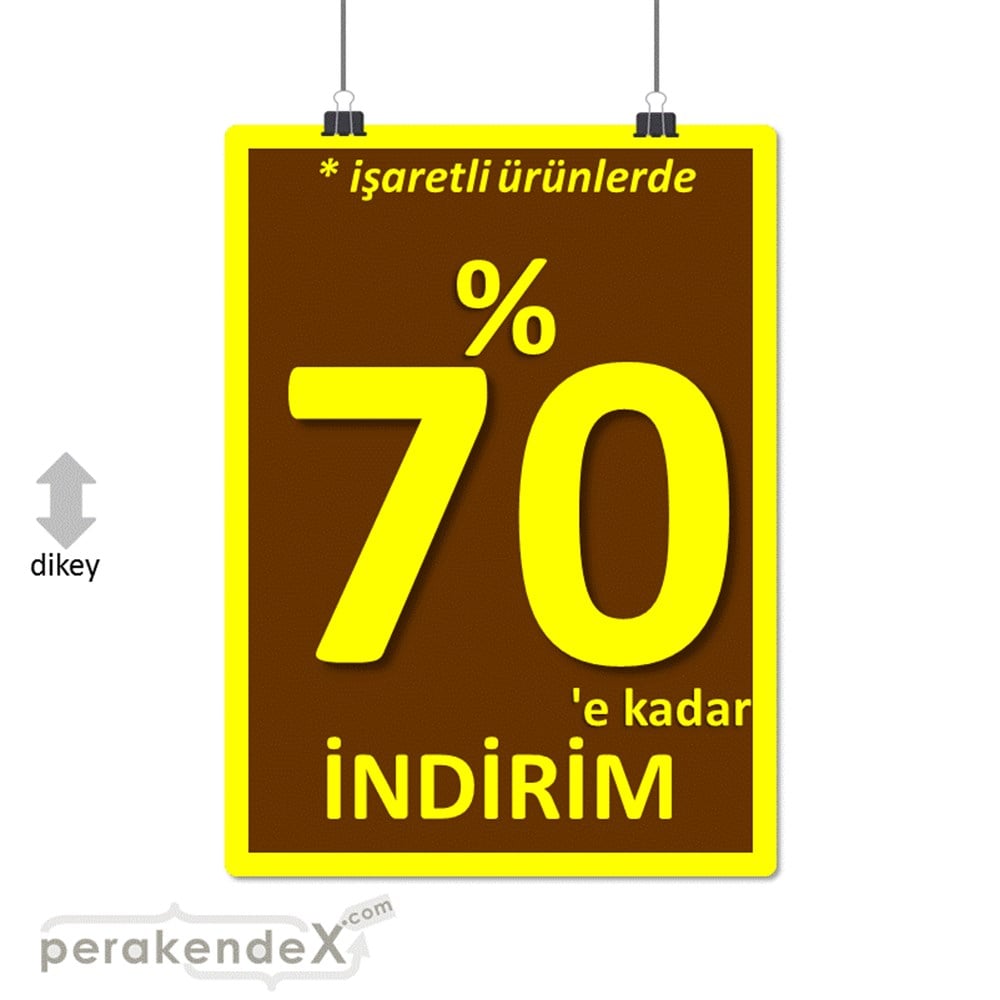 yüzde 70 indirim * işaretli ürünlerde SERT PLASTİK POSTER -dikdörtgen,tek yön baskı