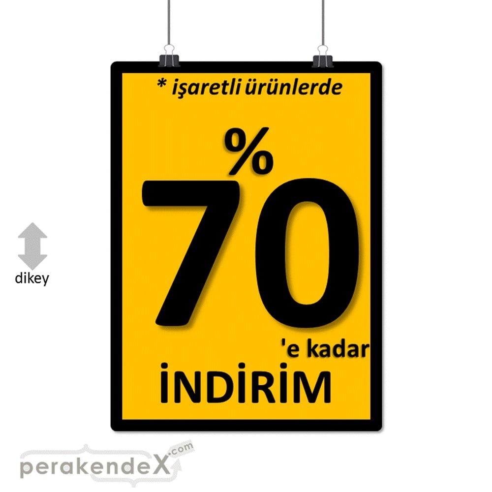 yüzde 70 indirim * işaretli ürünlerde SERT PLASTİK POSTER -dikdörtgen,tek yön baskı