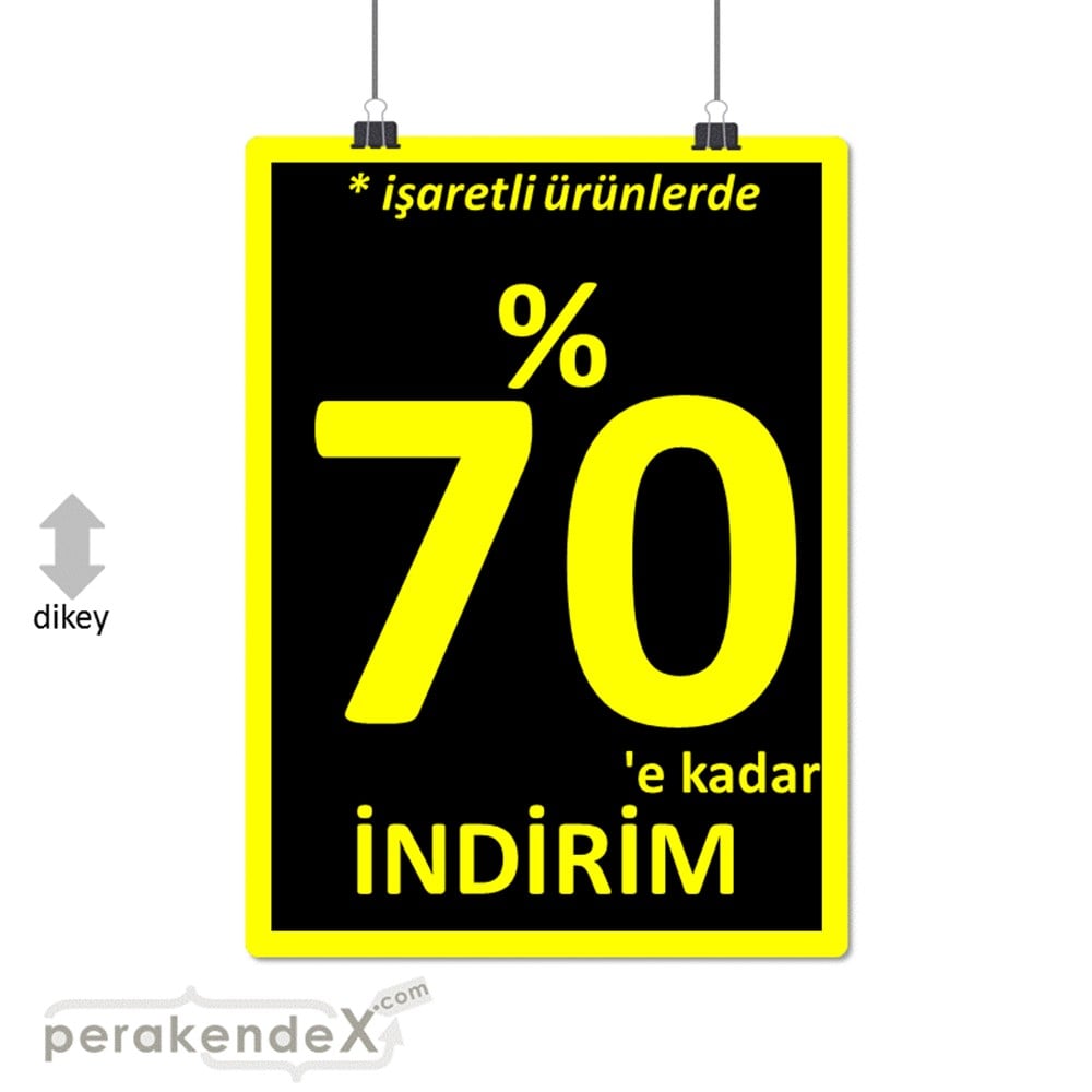 yüzde 70 indirim * işaretli ürünlerde SERT PLASTİK POSTER -dikdörtgen,tek yön baskı