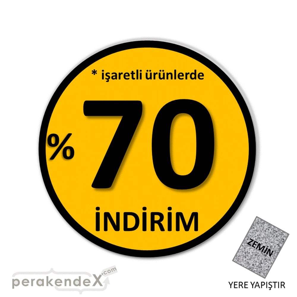 yüzde 70 indirim * işaretli ürünlerde YER ZEMİNE YAPIŞIR -oval,tek yön baskı