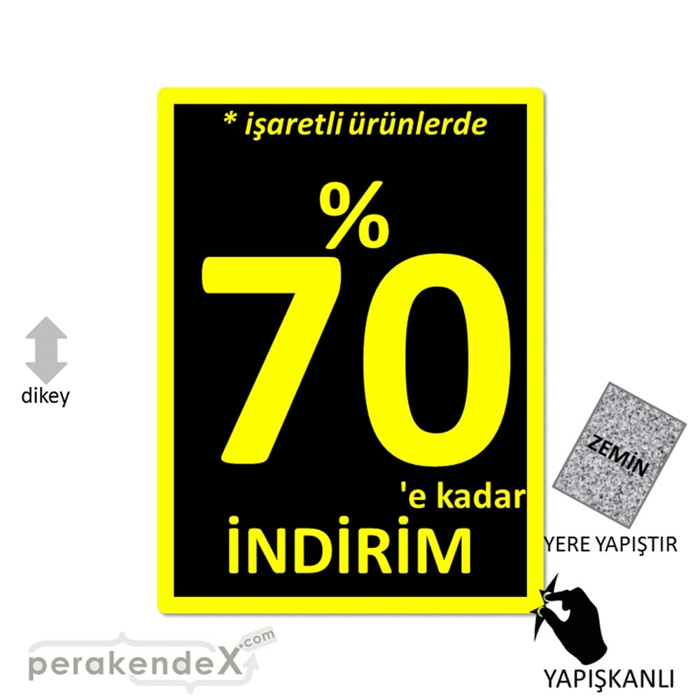yüzde 70 indirim * işaretli ürünlerde YER ZEMİNE YAPIŞIR -dikdörtgen,tek yön baskı