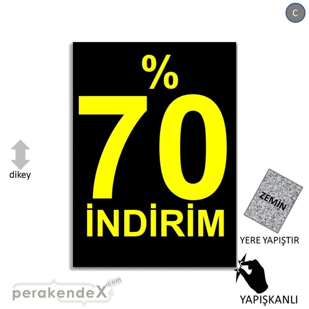 yüzde 70 indirim YER ZEMİNE YAPIŞIR -dikdörtgen,tek yön baskı