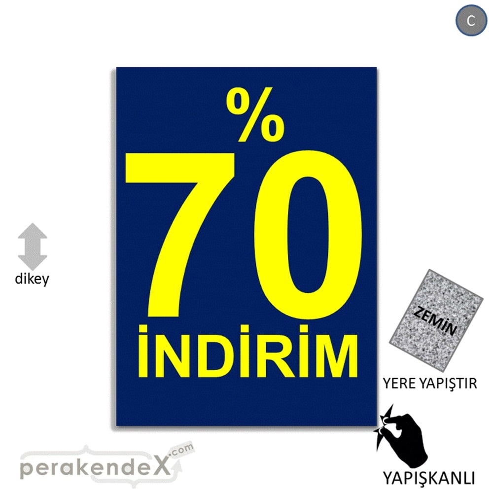 yüzde 70 indirim YER ZEMİNE YAPIŞIR -dikdörtgen,tek yön baskı