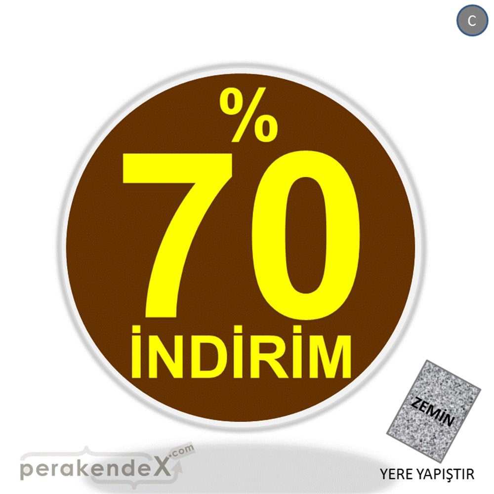 yüzde 70 indirim YER ZEMİNE YAPIŞIR -oval,tek yön baskı