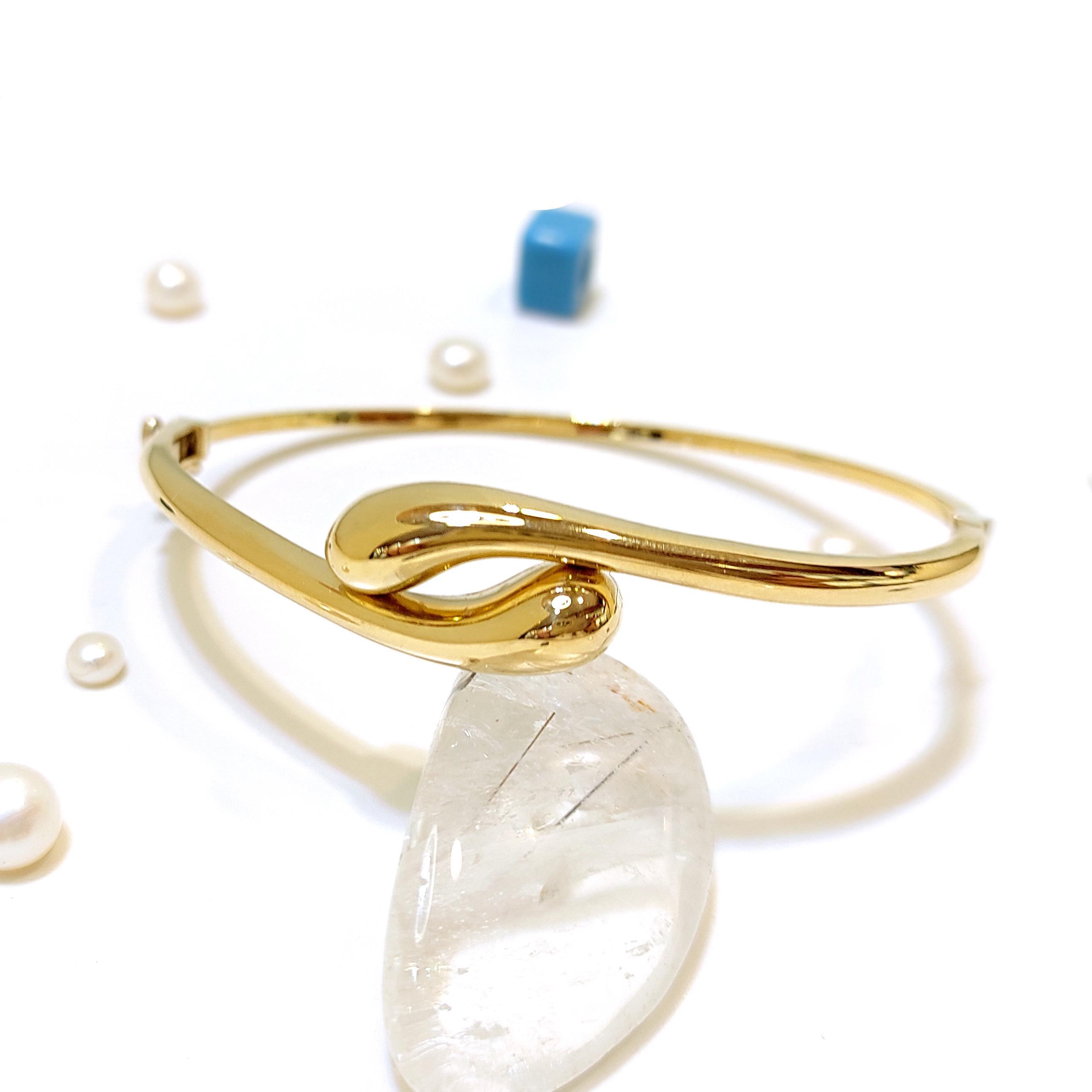 Damla Kelepçe Bilezik 14 Ayar Altın HD VİDEOLU