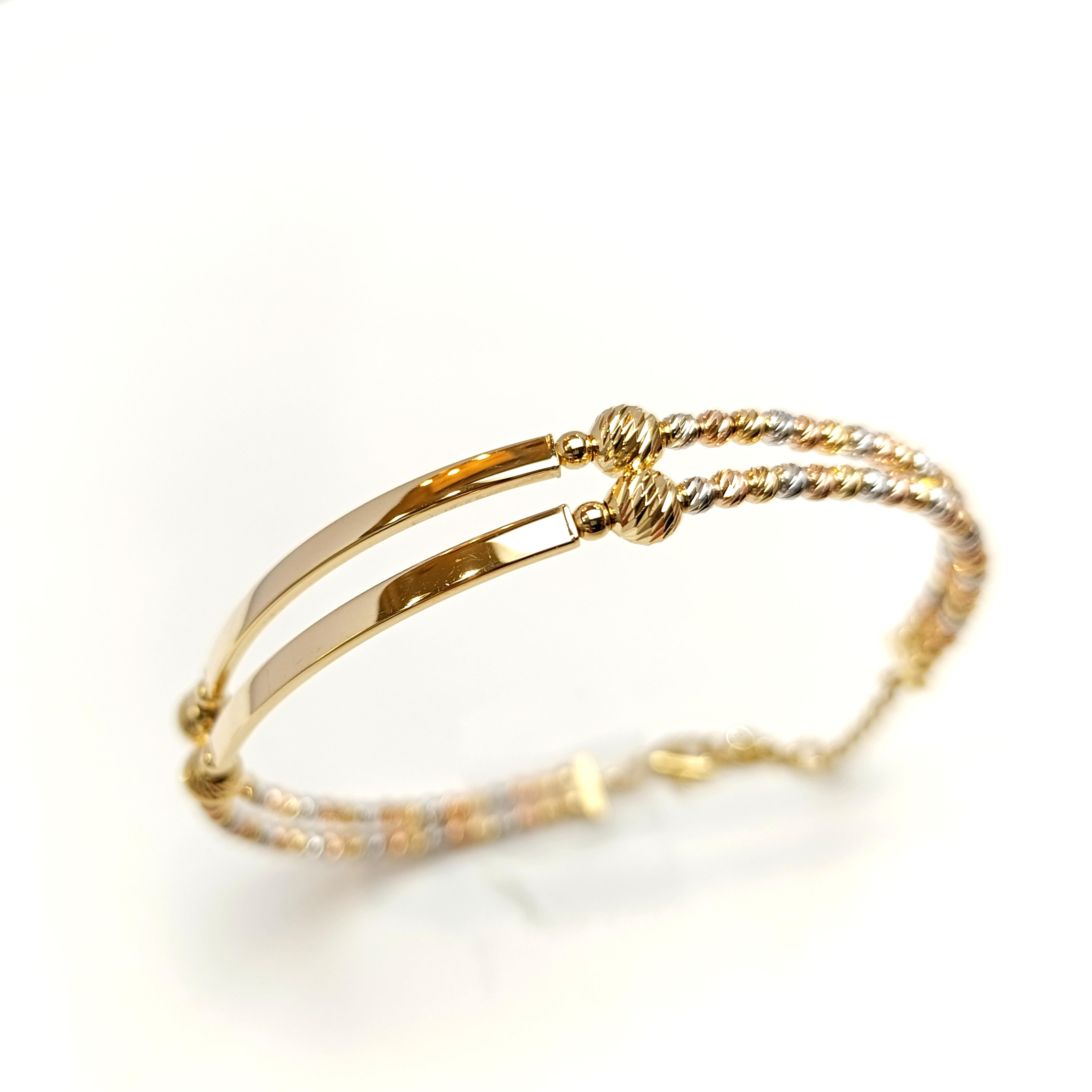 Dorika Toplu Kelepçe Bilezik 14 Ayar Altın HD VİDEOLU