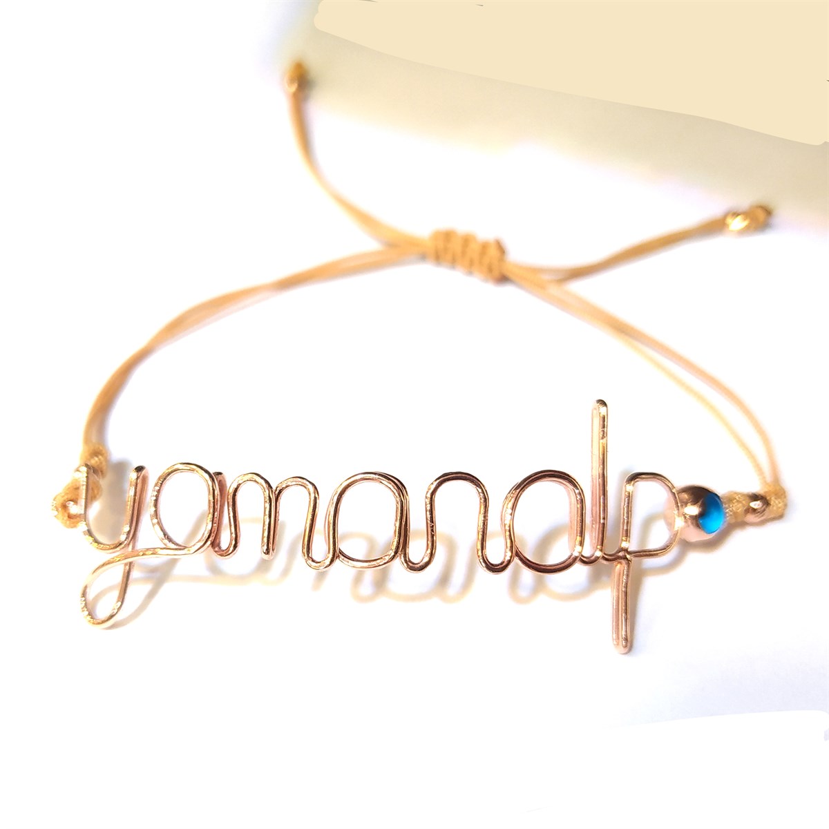 İsim Örgü  Bileklik 14K Altın 