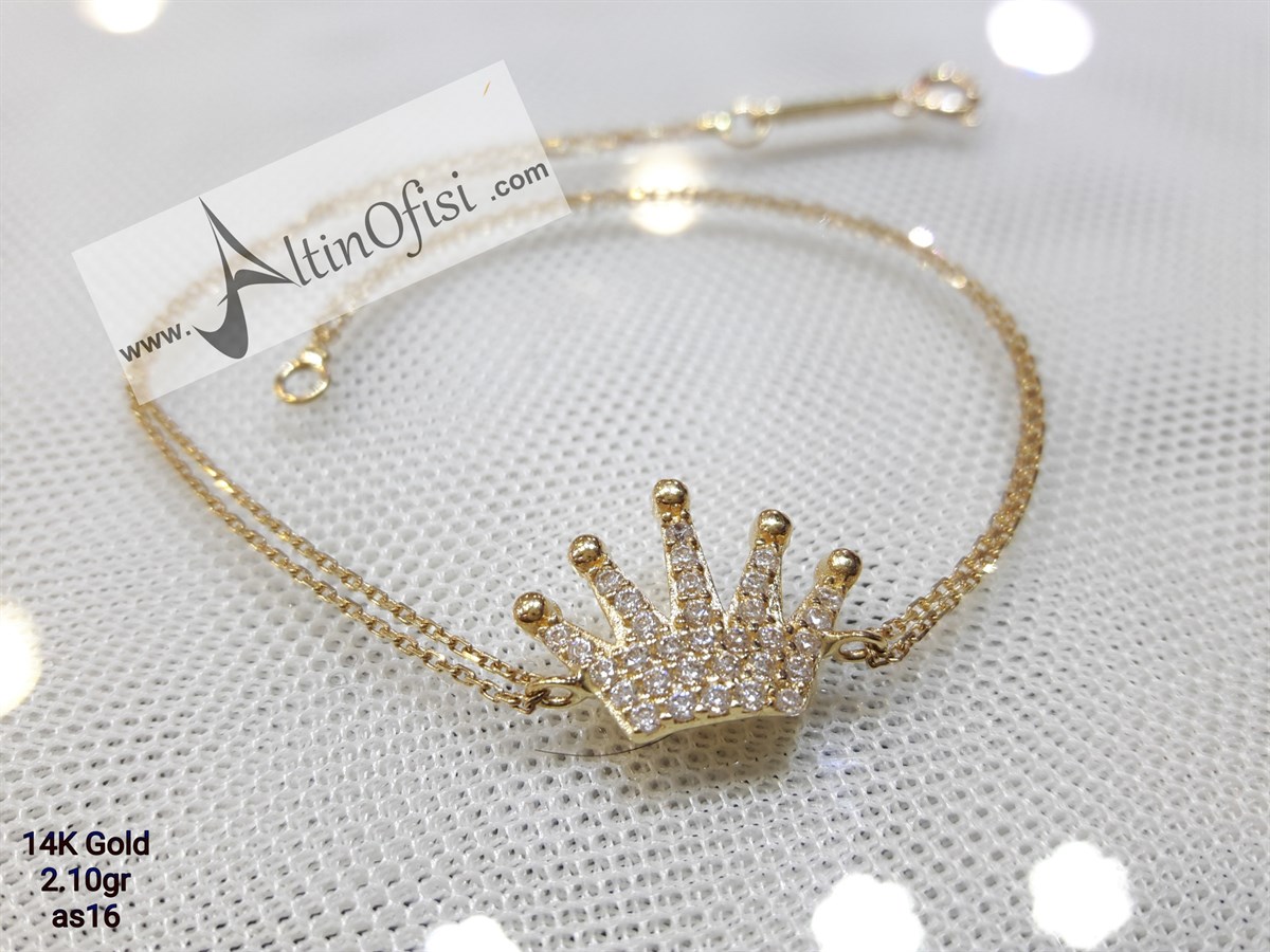 Taç Künye 14 Ayar altın