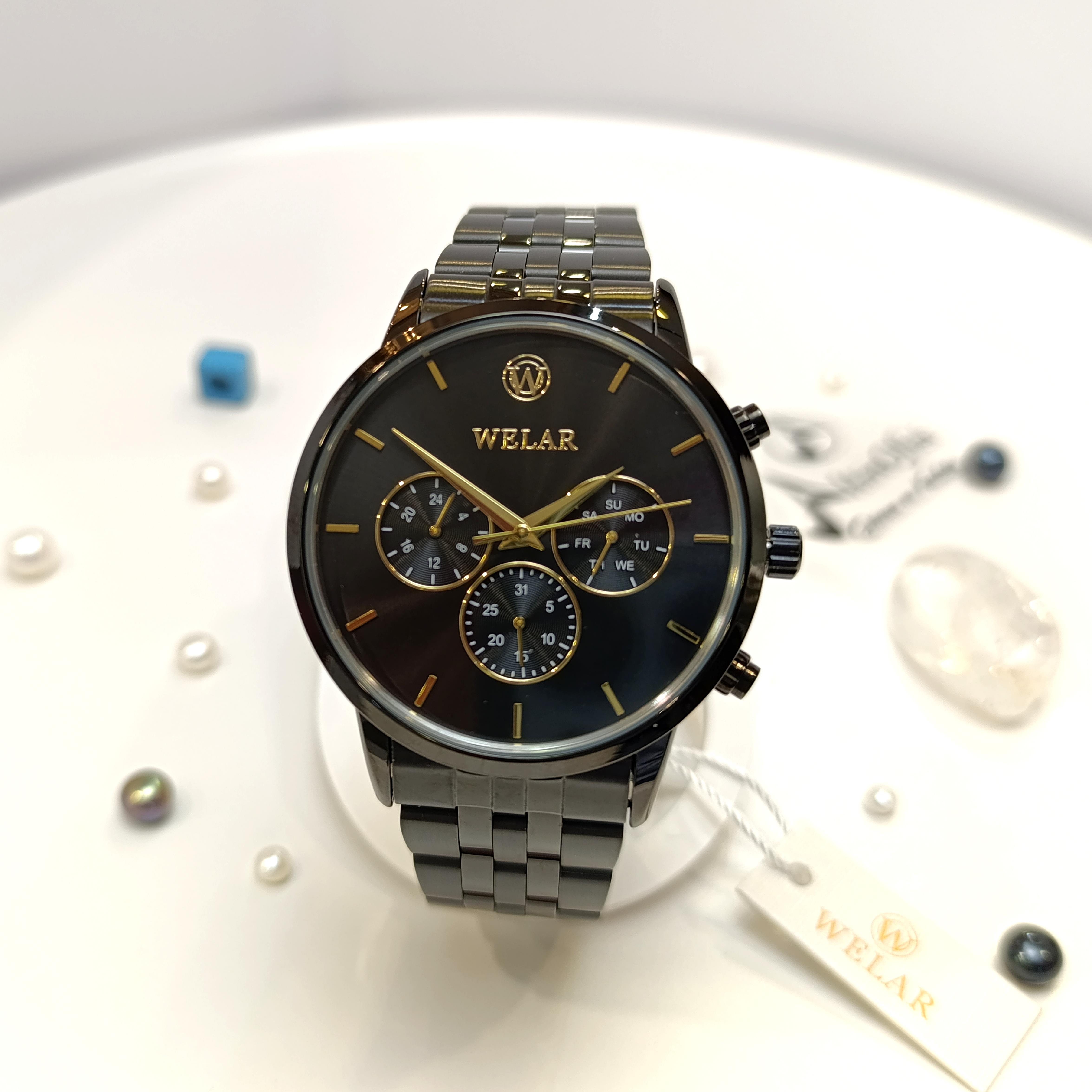 Welar Erkek Saat 3 ATM Su Geçirmez Saat HD VİDEOLU