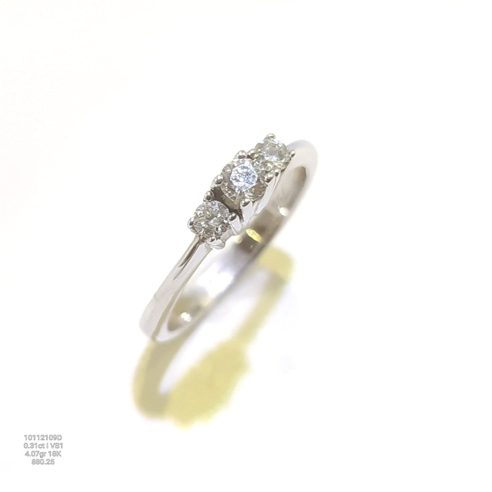 Pırlanta Tria Yüzük 0.31ct I 18K Altın