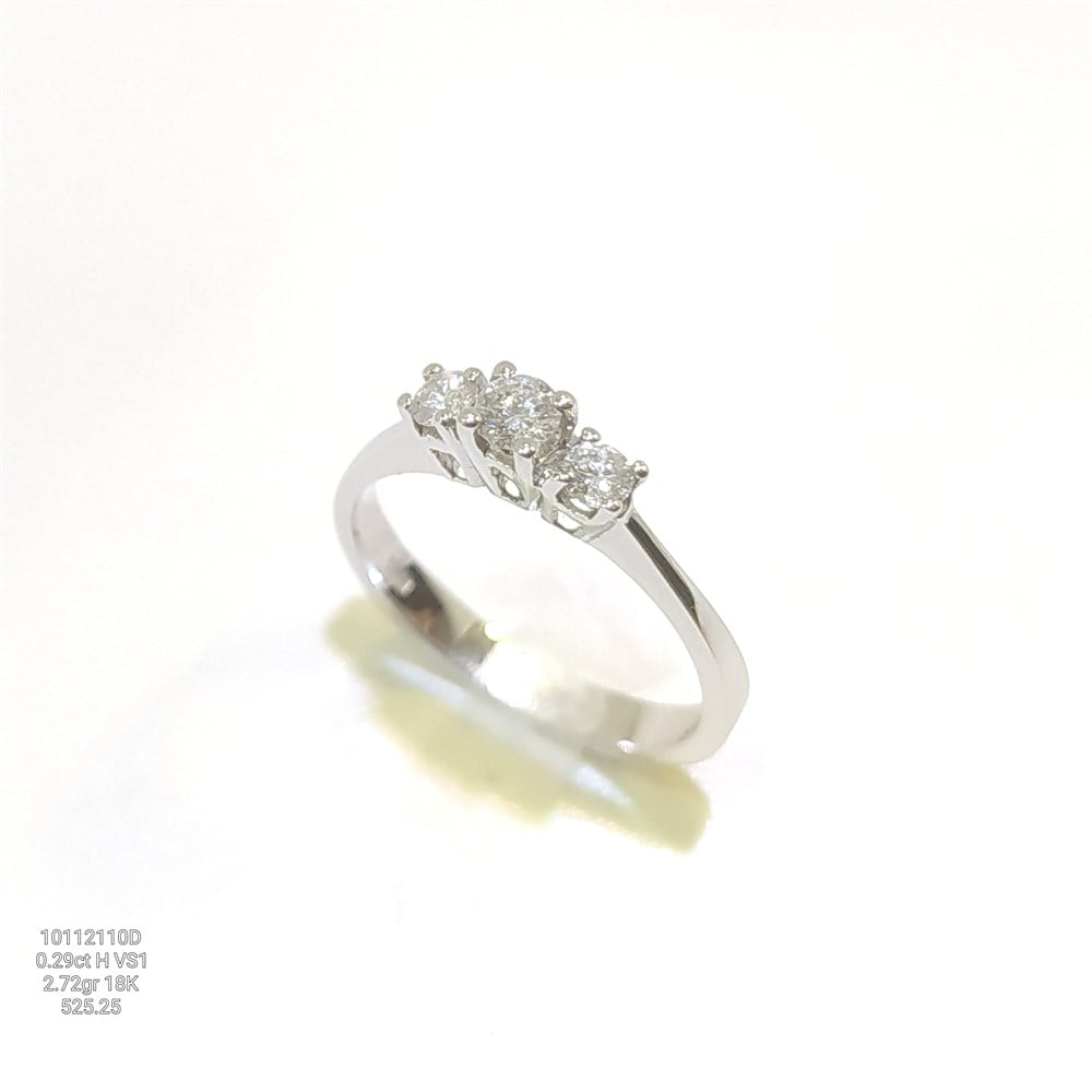Pırlanta Tria Yüzük 0.29ct I 18K Altın