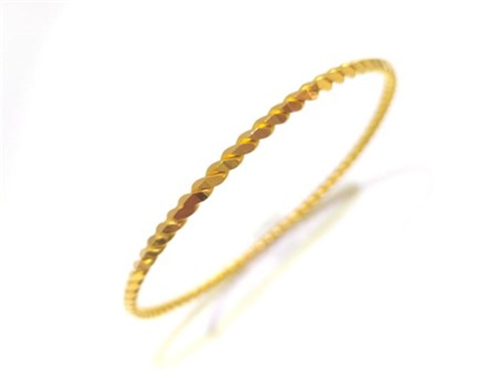 10.00gr  işçiliksiz Ankara Paftalı Burma Bilezik 22 Ayar Altın