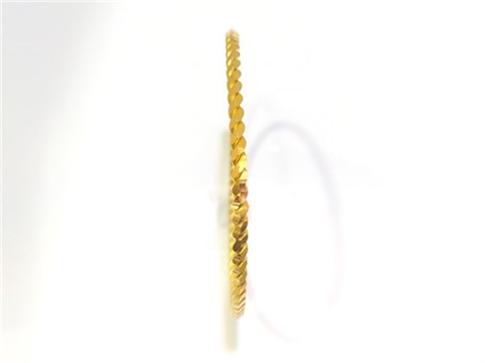 10.00gr  işçiliksiz Ankara Paftalı Burma Bilezik 22 Ayar Altın