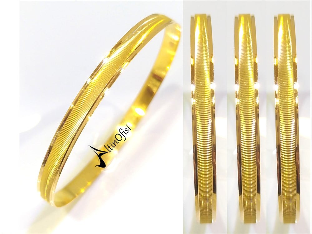 10.00gr  işçiliksiz ZETİNA Bilezik 22 Ayar Altın