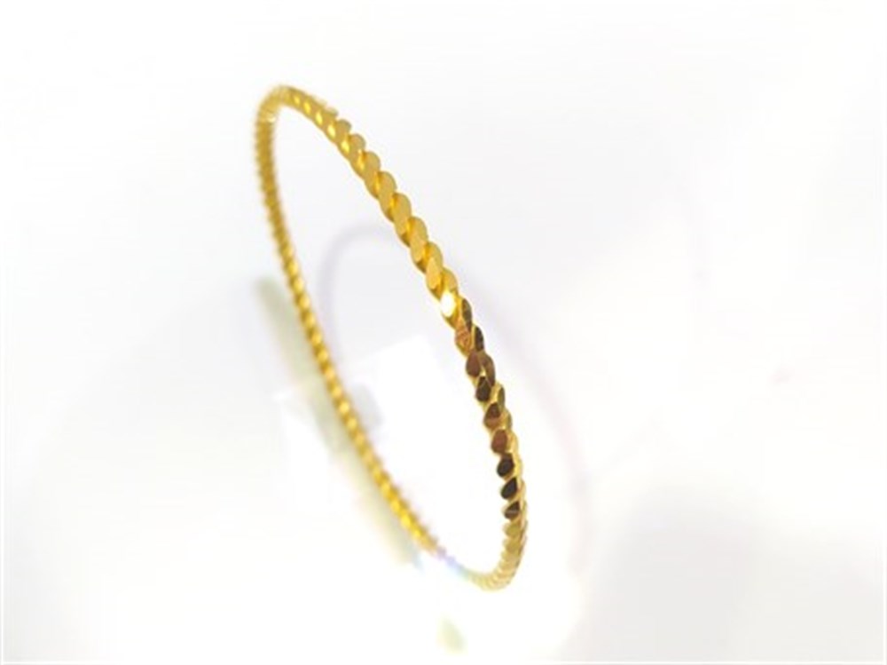 10.00gr  işçiliksiz Ankara Paftalı Burma Bilezik 22 Ayar Altın