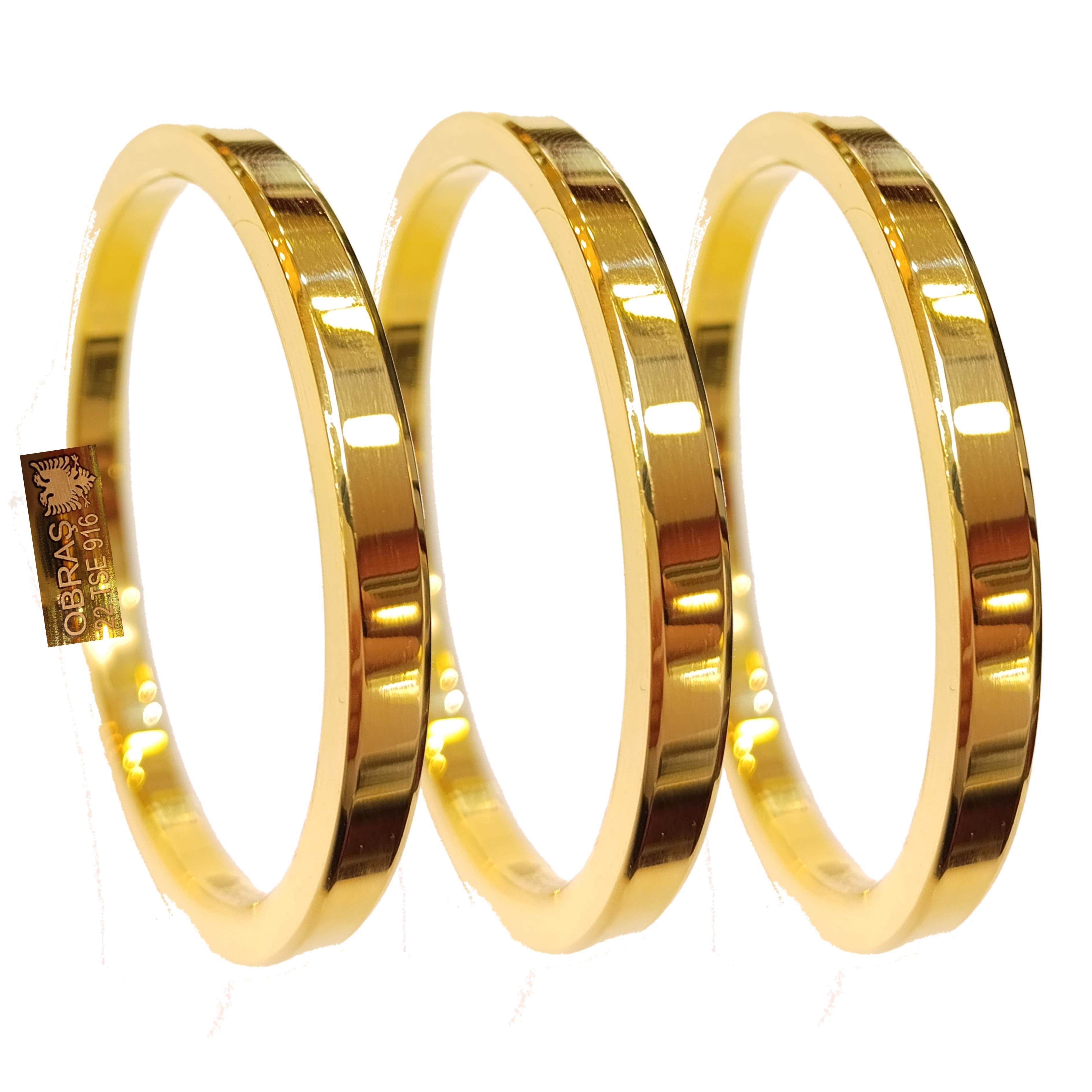 100gr İşçiliksiz 6mm Pahlı Kenarı Yuvarlatılmış Ray Bilezik 22 Ayar  Altın Yatırım ve Tasarruf İçin