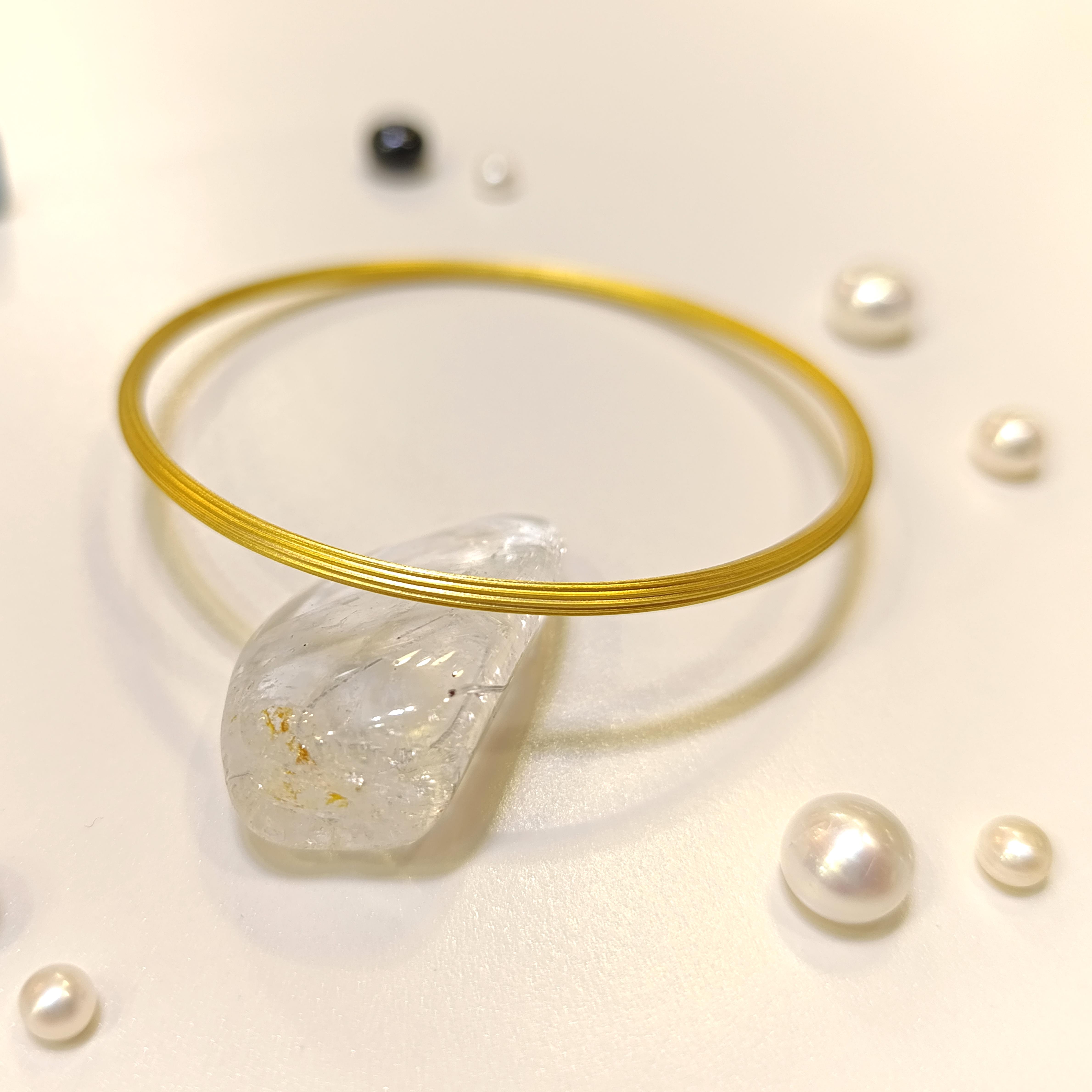 10gr İşçiliksiz Çizgili Mat Ajda Bilezik 22 Ayar Altın Yatırım ve Tasarruf İçin