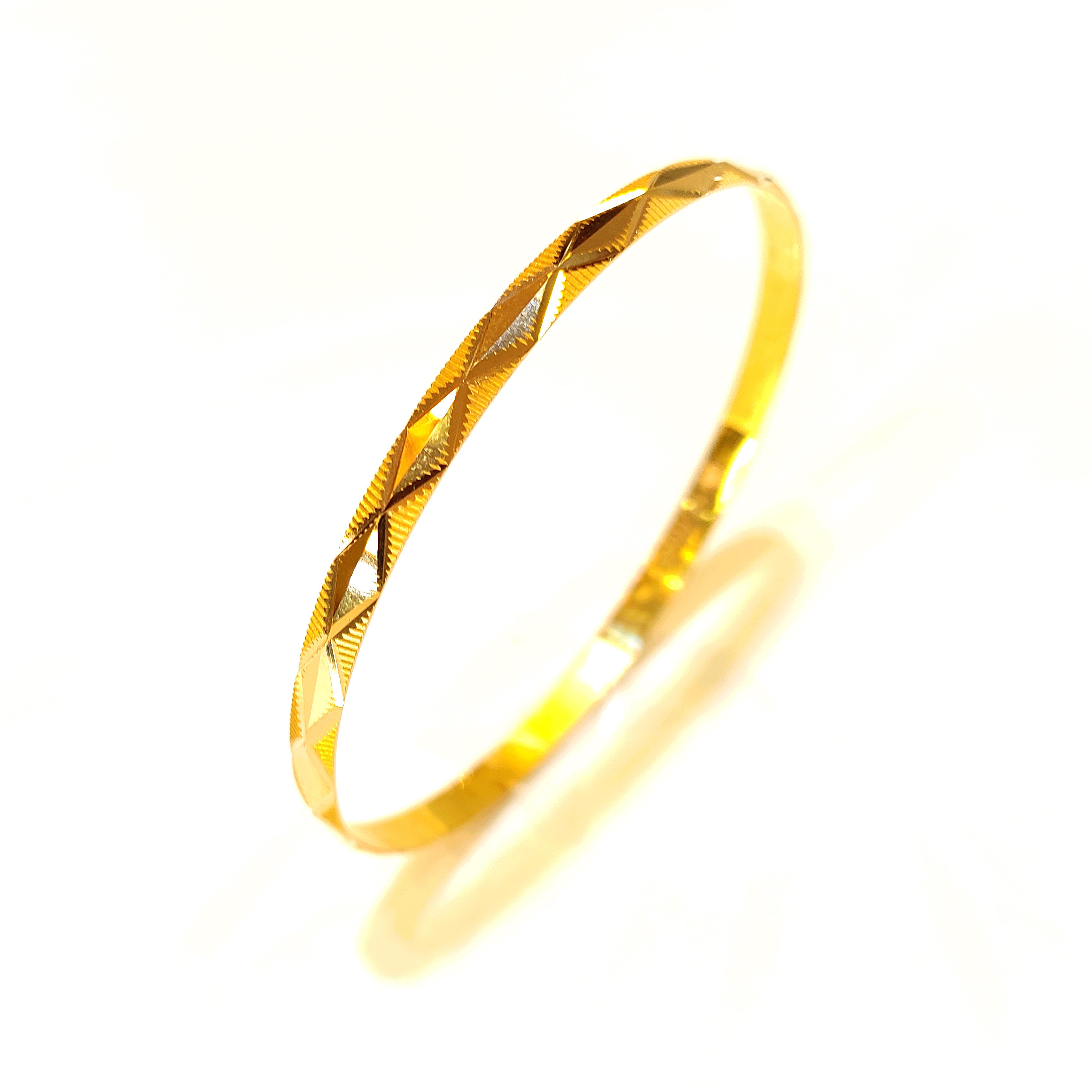 10gr İşçiliksiz Baklava Dilimi Üç Köşe Bilezik 22 Ayar Altın Yatırım ve Tasarruf İçin