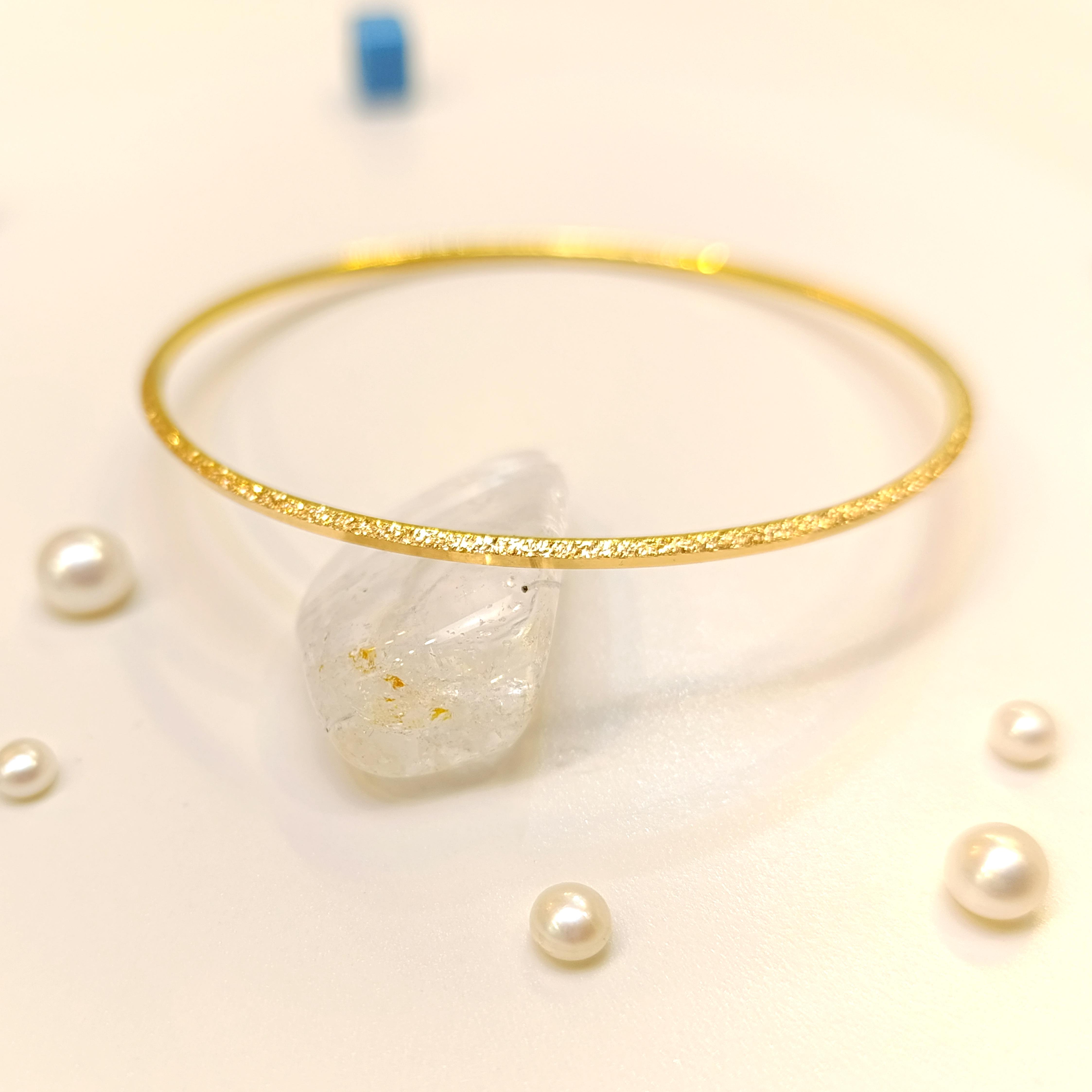 10gr İşçiliksiz Simli Pramit Ajda Bilezik 22 Ayar Altın Yatırım ve Tasarruf