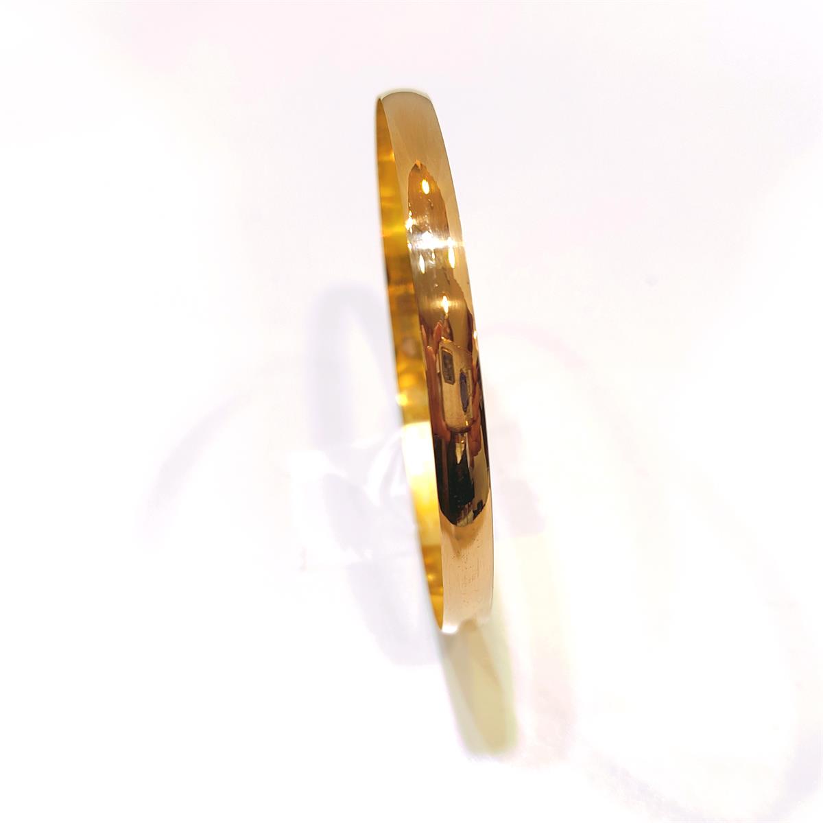 10gr İşçiliksiz Bombeli Düz Ray Bilezik 22 Ayar Altın 