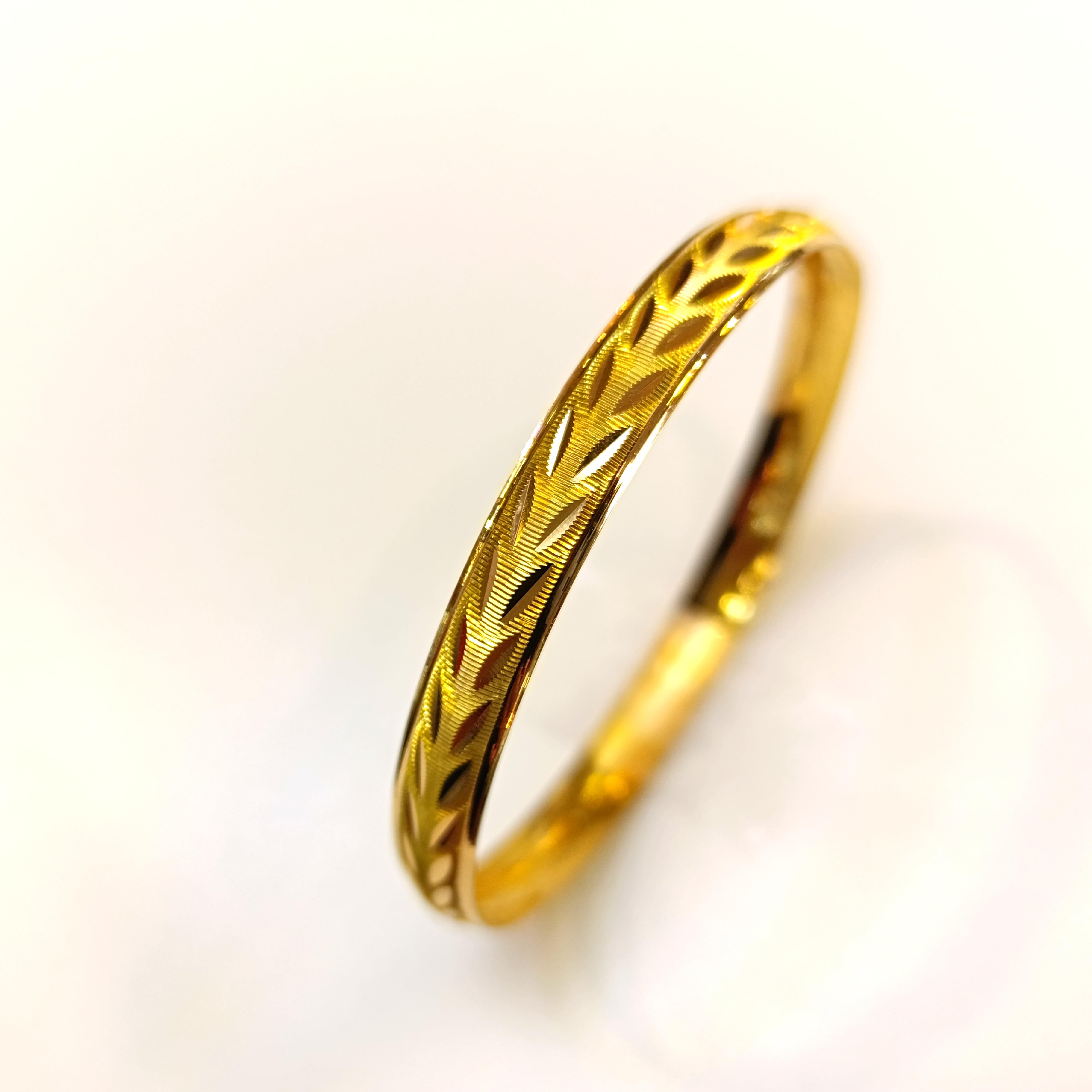 10gr İşçiliksiz CNC Başak Bilezik 22 Ayar  Altın Yatırım ve Tasarruf İçin