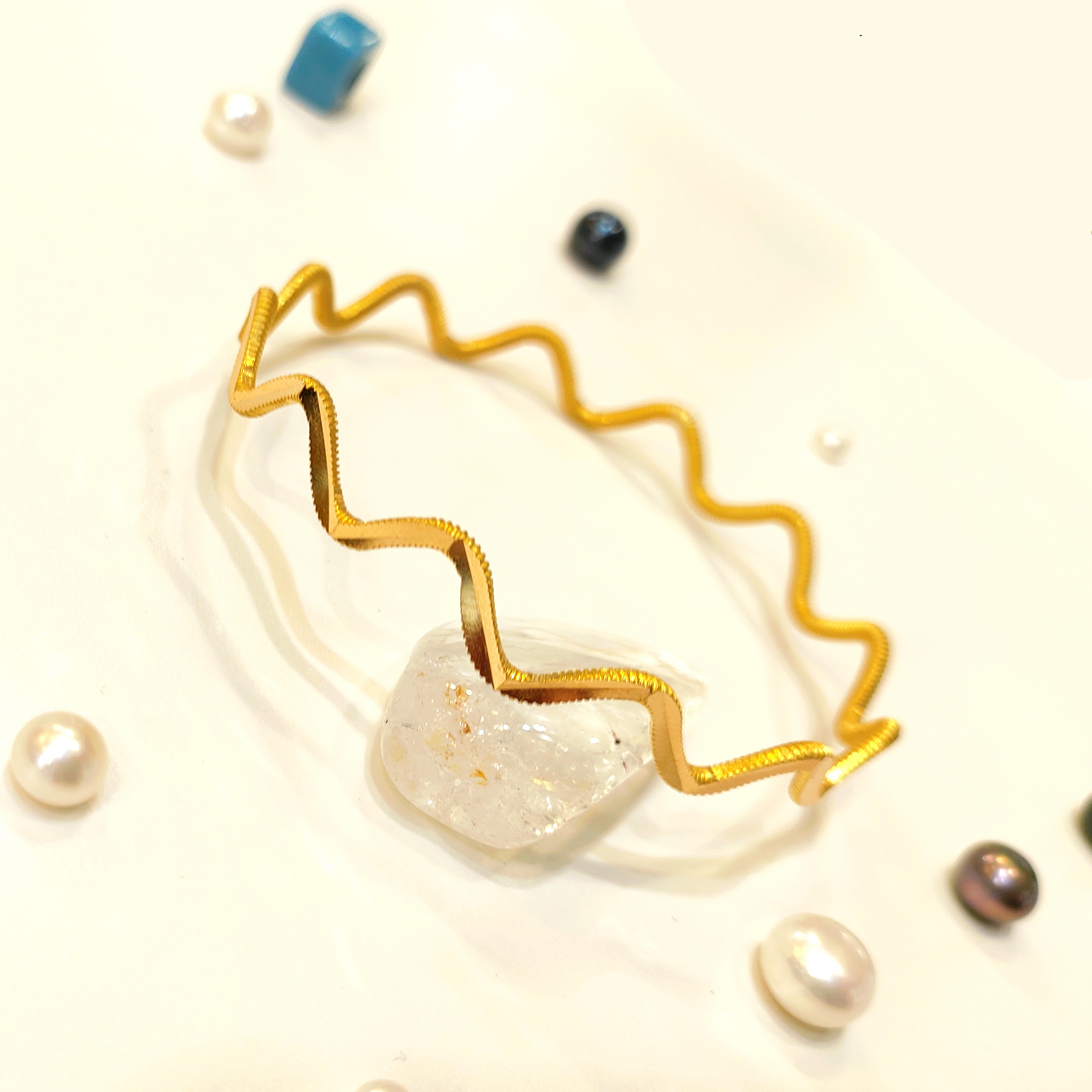 10gr işçiliksiz Zigzag Dalgalı Oluklu Ajda Bilezik 22 Ayar Altın Yatırım ve Tasarruf İçin