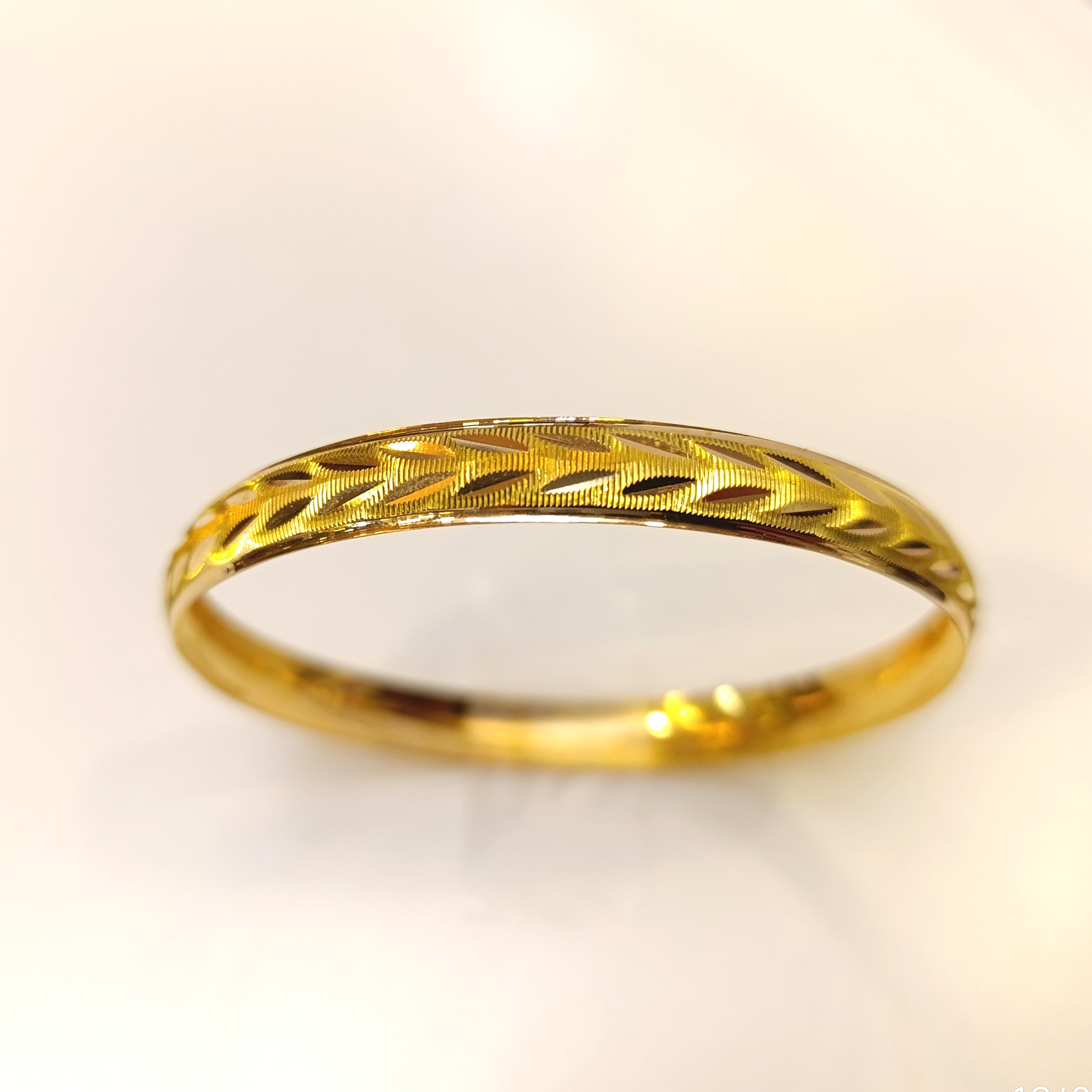 10gr İşçiliksiz CNC Başak Bilezik 22 Ayar  Altın Yatırım ve Tasarruf İçin