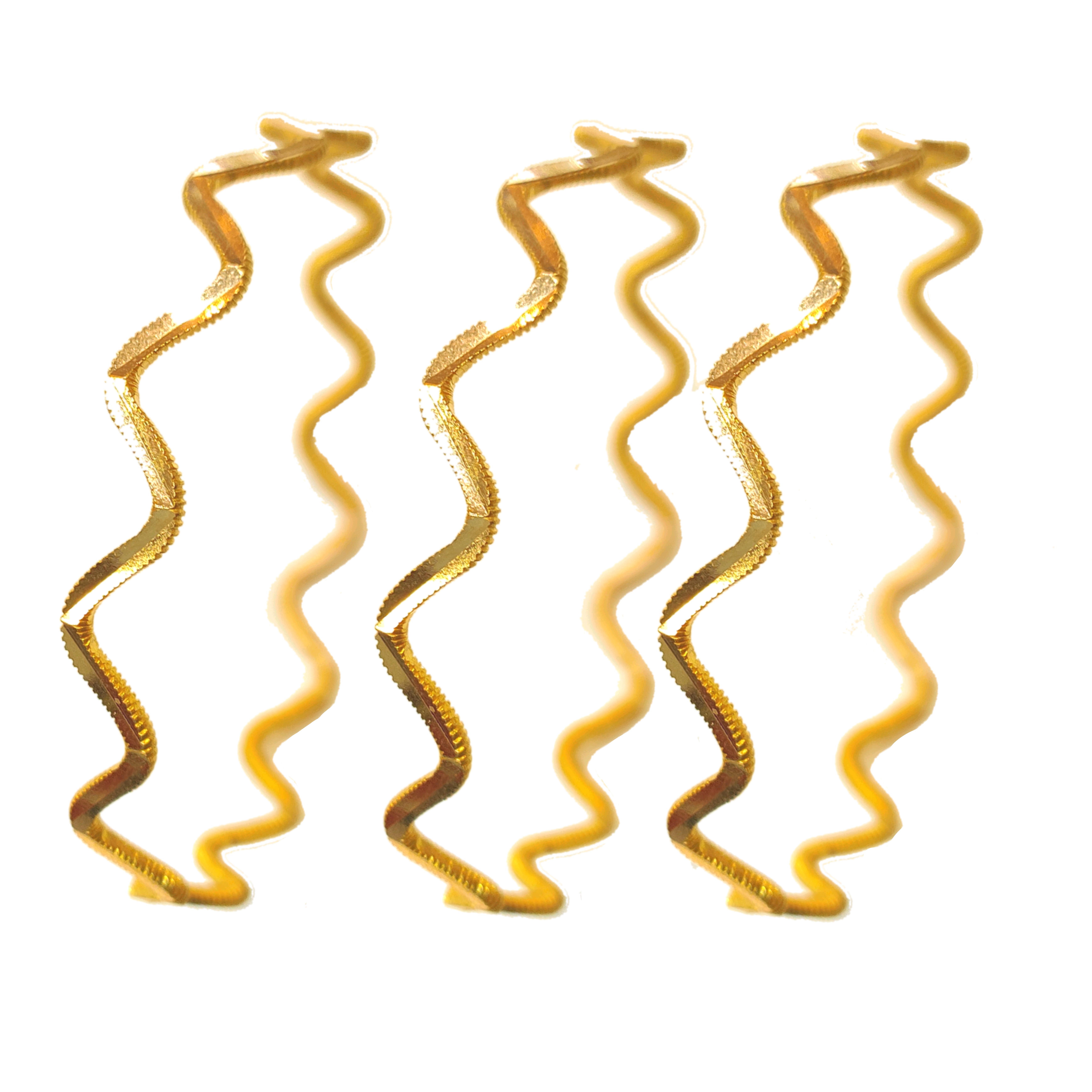 10gr işçiliksiz Zigzag Dalgalı Oluklu Ajda Bilezik 22 Ayar Altın Yatırım ve Tasarruf İçin