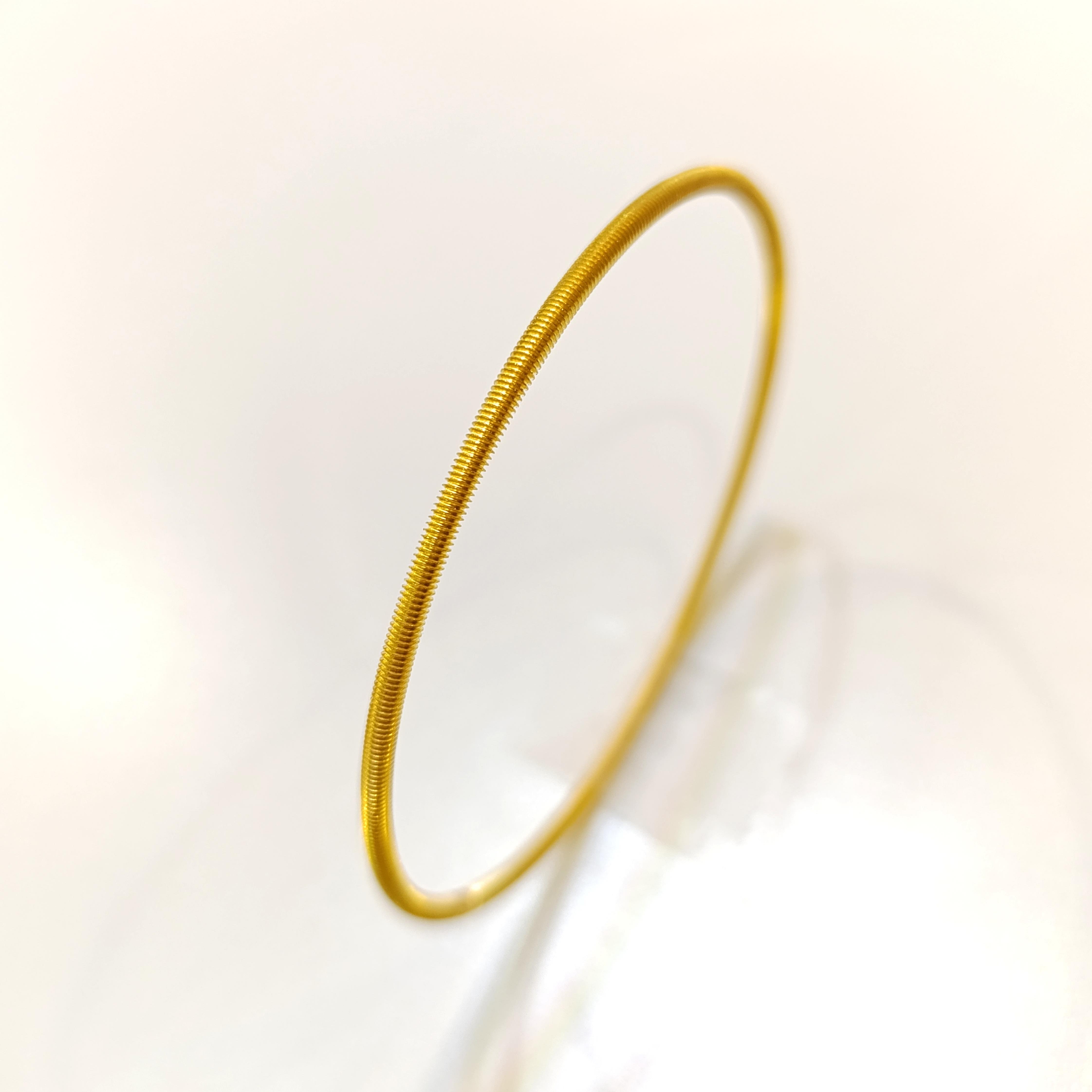 10gr İşçiliksiz Yan Çizgili Ajda Bilezik 22 Ayar Altın Yatırım ve Tasarruf İçin