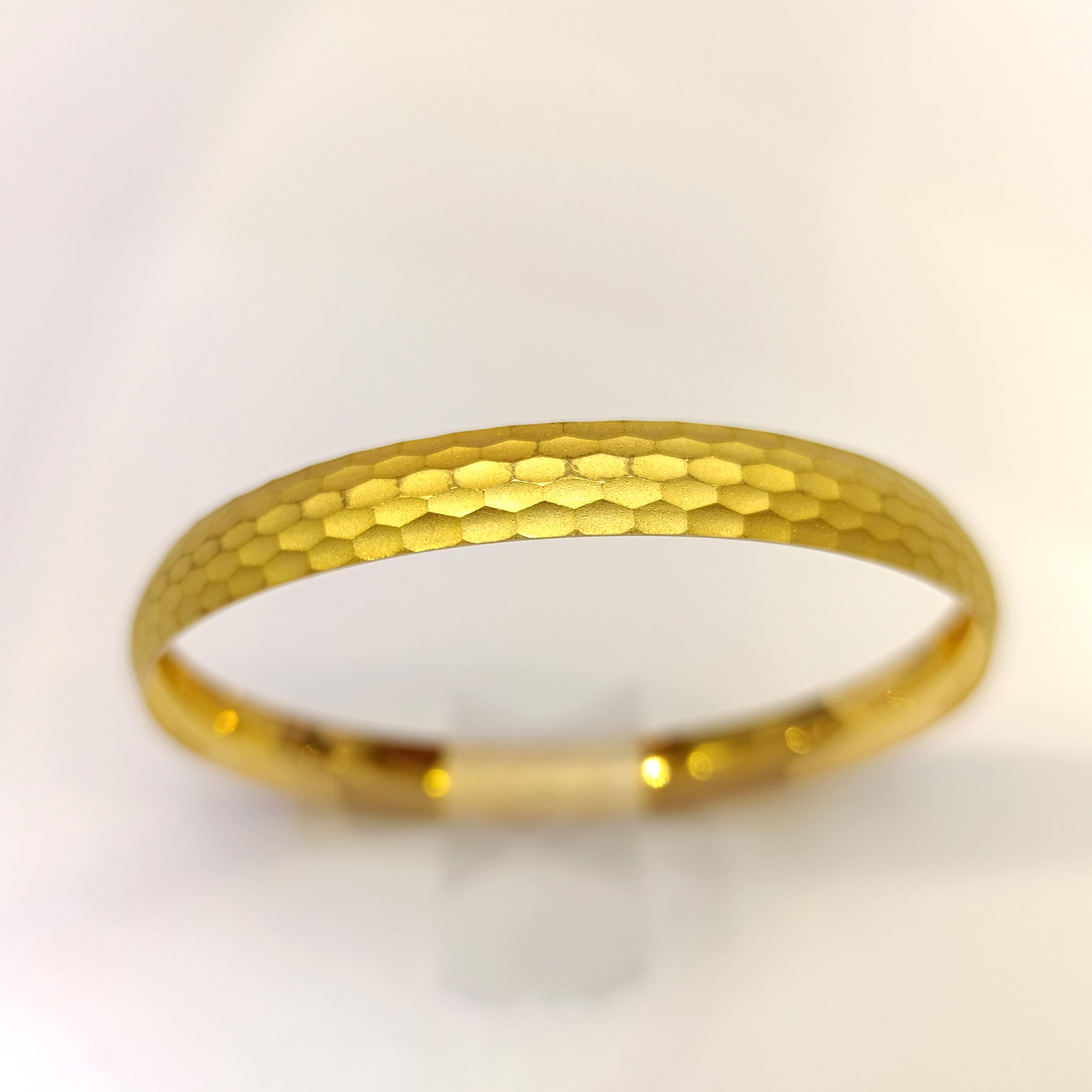 10gr İşçiliksiz Mat Baget Petek Bilezik 22 Ayar Altın Yatırım ve Tasarruf İçin