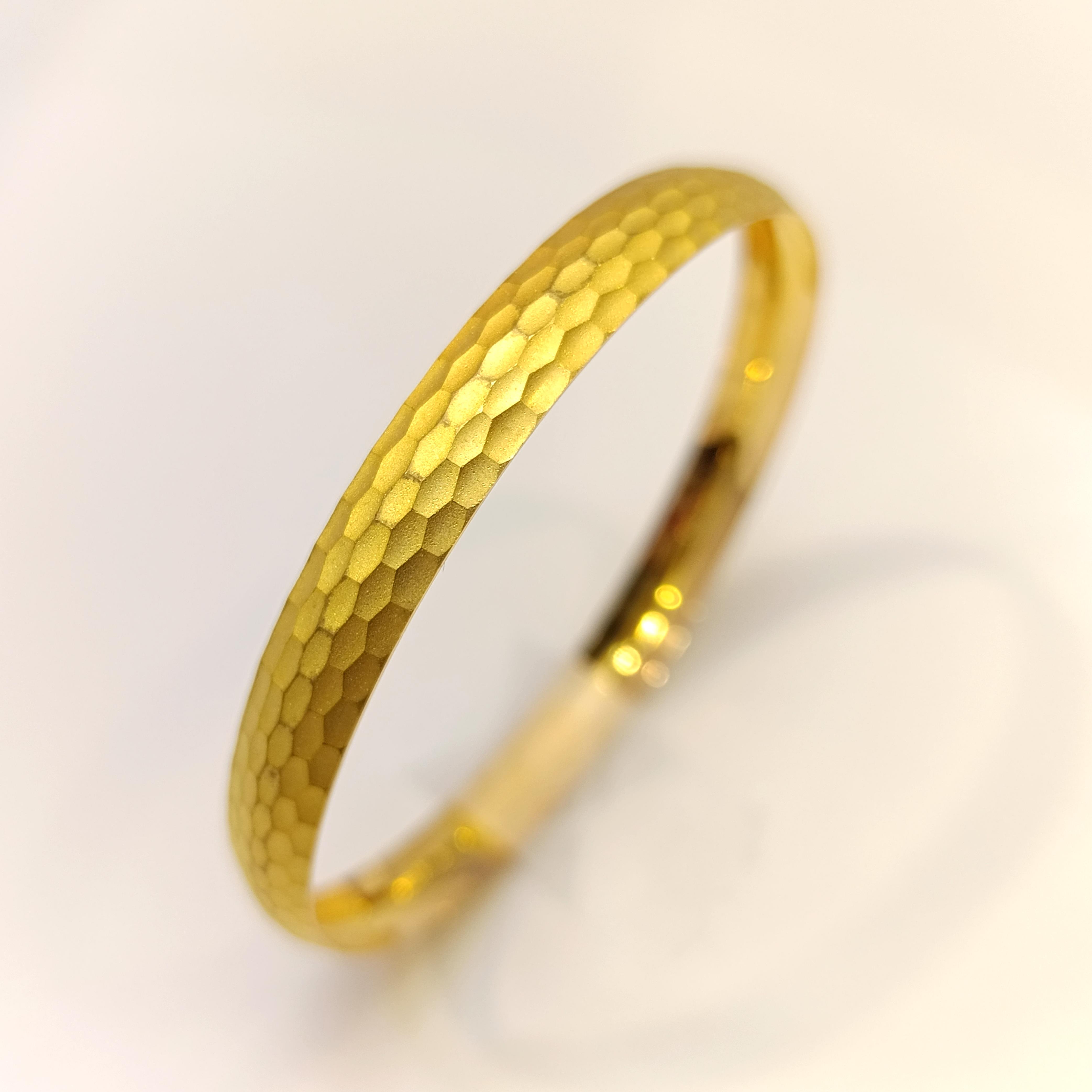 10gr İşçiliksiz Mat Baget Petek Bilezik 22 Ayar Altın Yatırım ve Tasarruf İçin