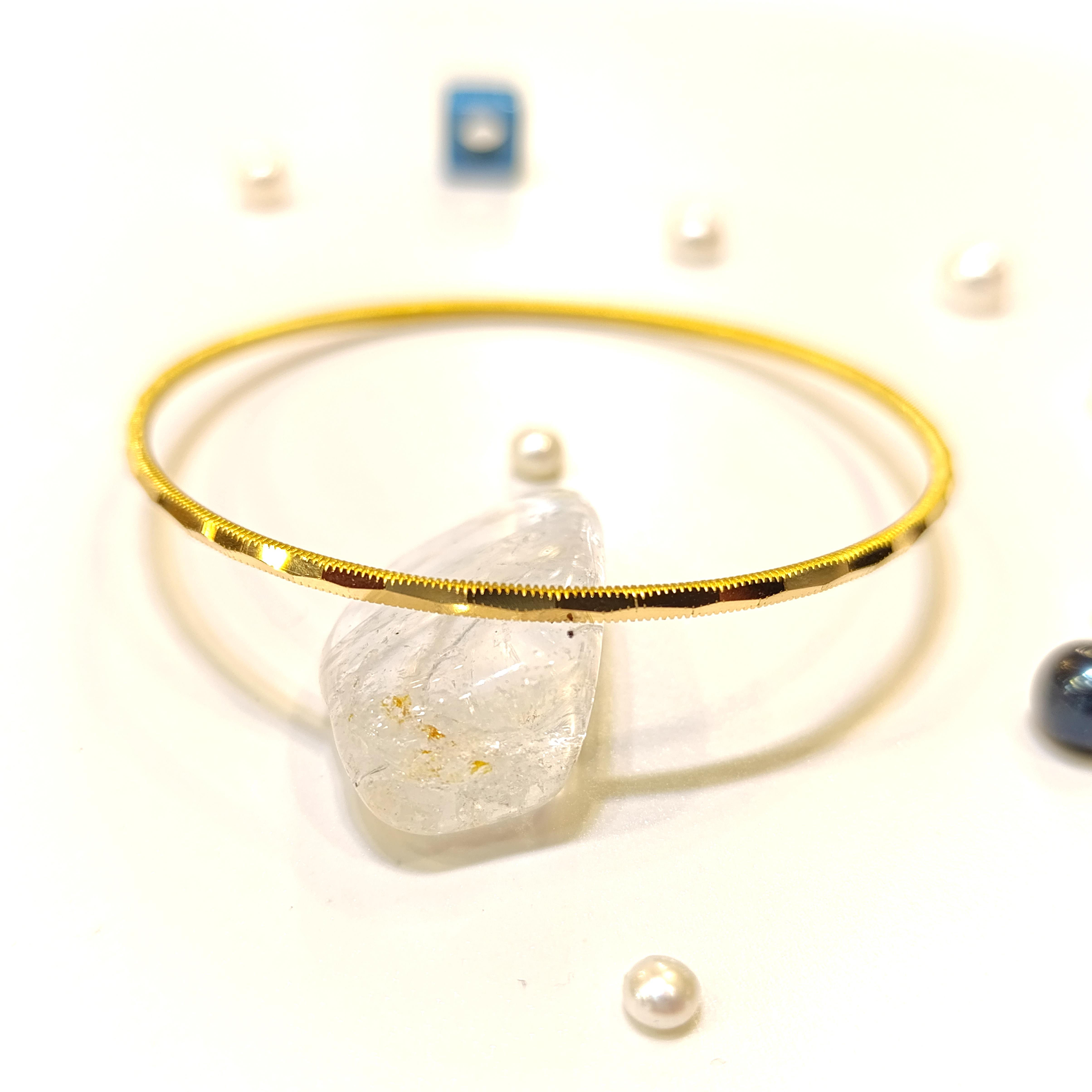 10gr İşçiliksiz Geniş Kalemli Ajda Bilezik 22 Ayar Altın Yatırım ve Tasarruf İçin