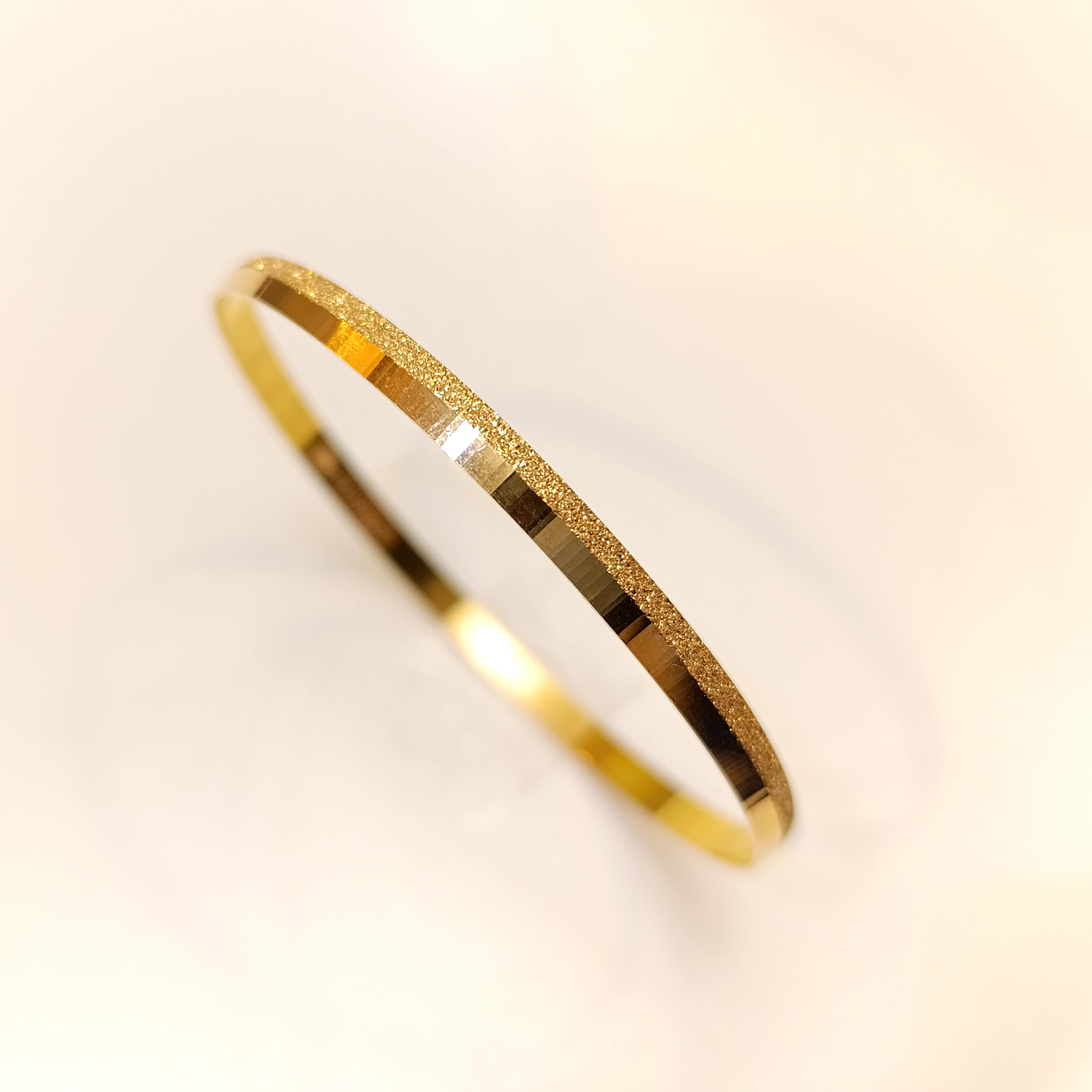 10gr İşçiliksiz Simli Pramit Ray Bilezik 22 Ayar Altın Yatırım ve Tasarruf