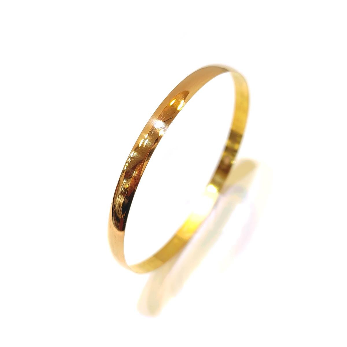 10gr İşçiliksiz Bombeli Düz Ray Bilezik 22 Ayar Altın 