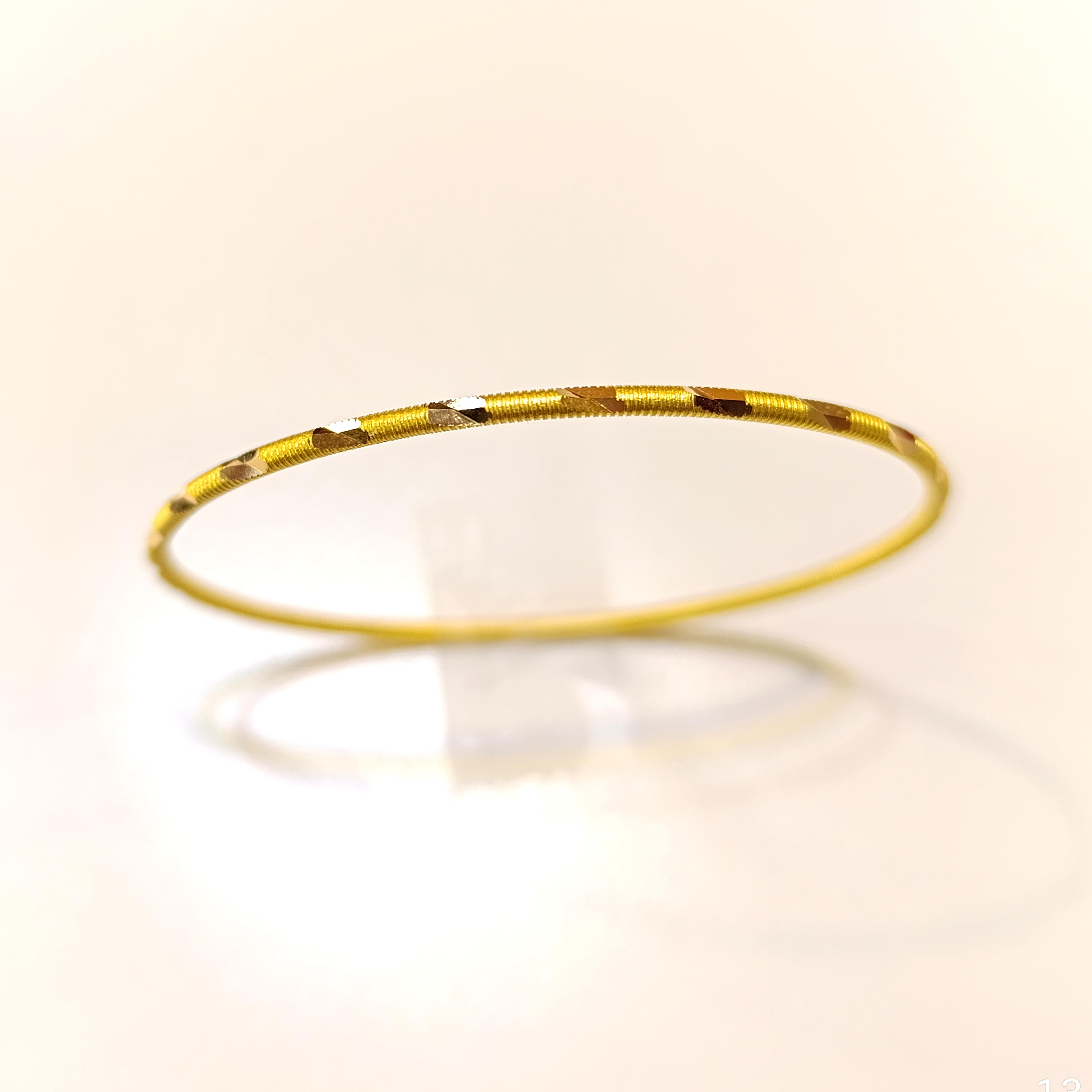 10gr İşçiliksiz Aynalı Ajda Bilezik 22 Ayar Altın Yatırım ve Tasarruf İçin