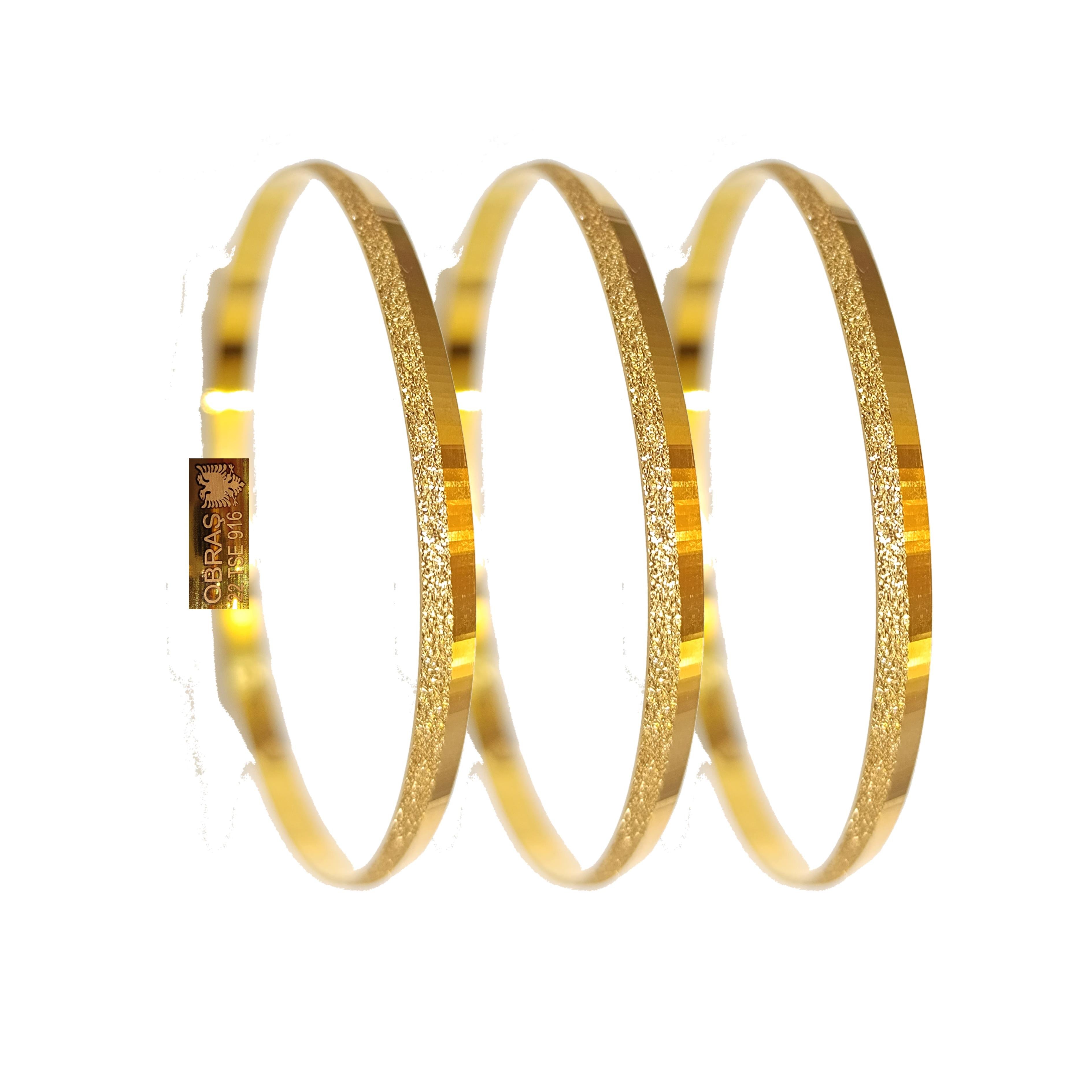 10gr İşçiliksiz Simli Pramit Ray Bilezik 22 Ayar Altın Yatırım ve Tasarruf