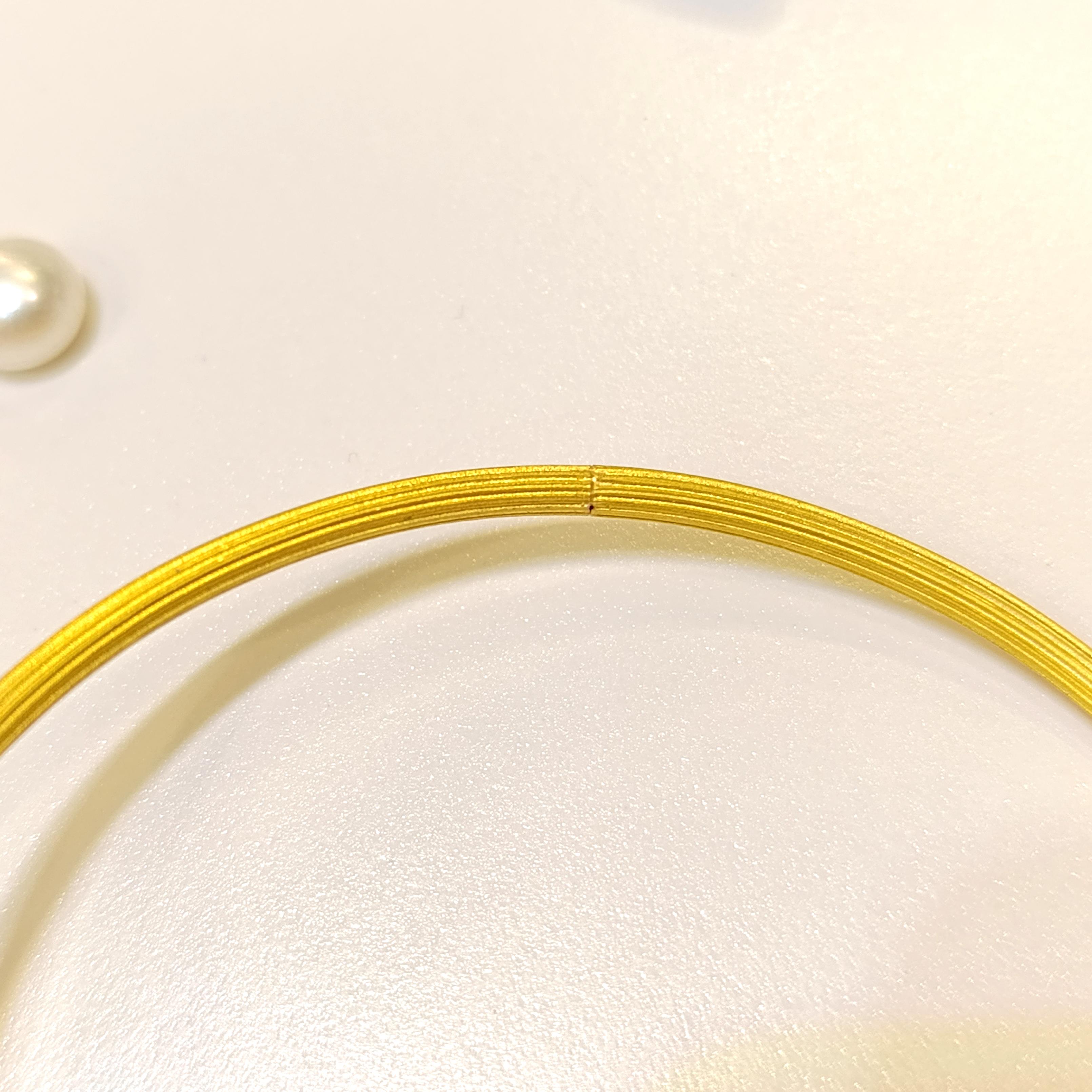 10gr İşçiliksiz Çizgili Mat Ajda Bilezik 22 Ayar Altın Yatırım ve Tasarruf İçin