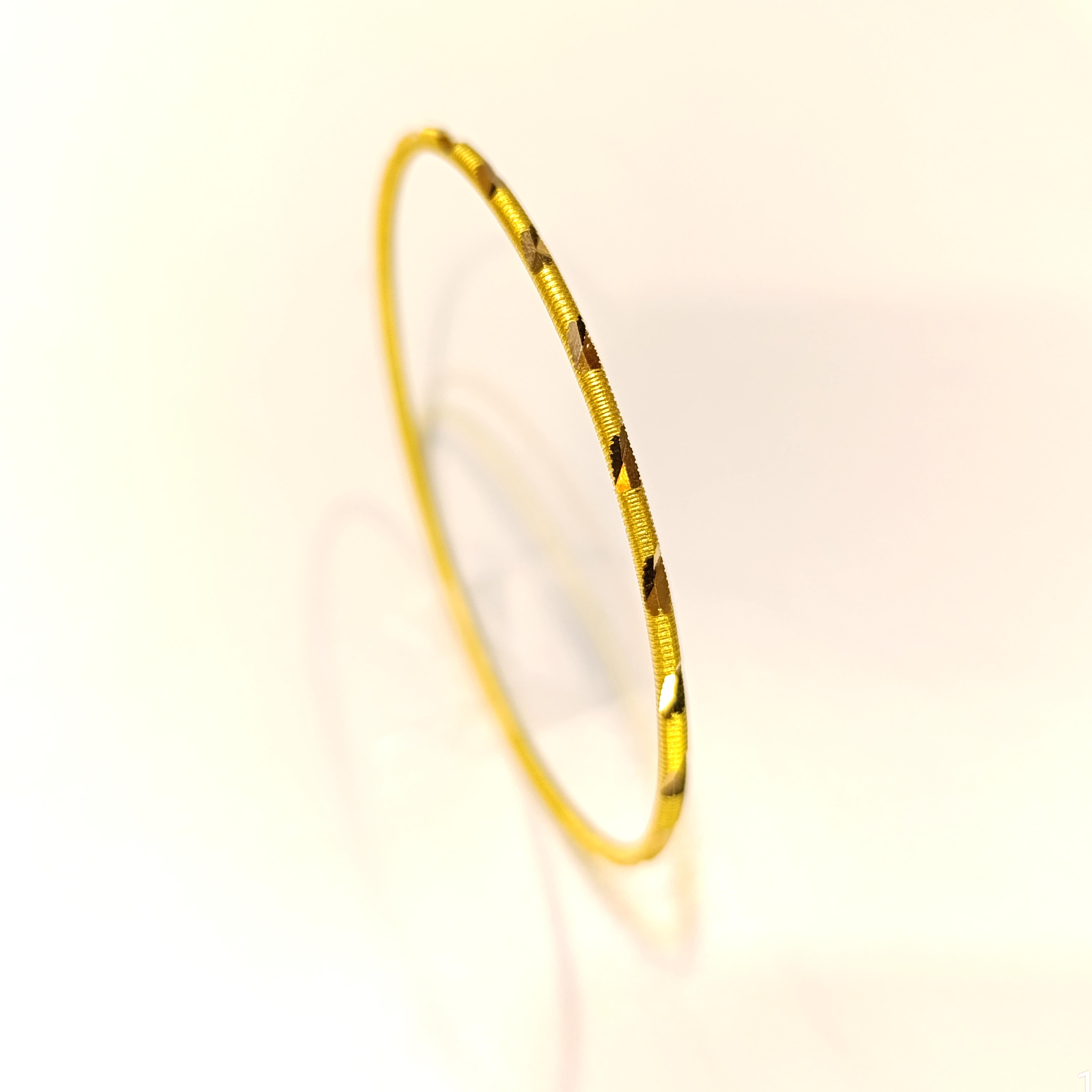 10gr İşçiliksiz Aynalı Ajda Bilezik 22 Ayar Altın Yatırım ve Tasarruf İçin