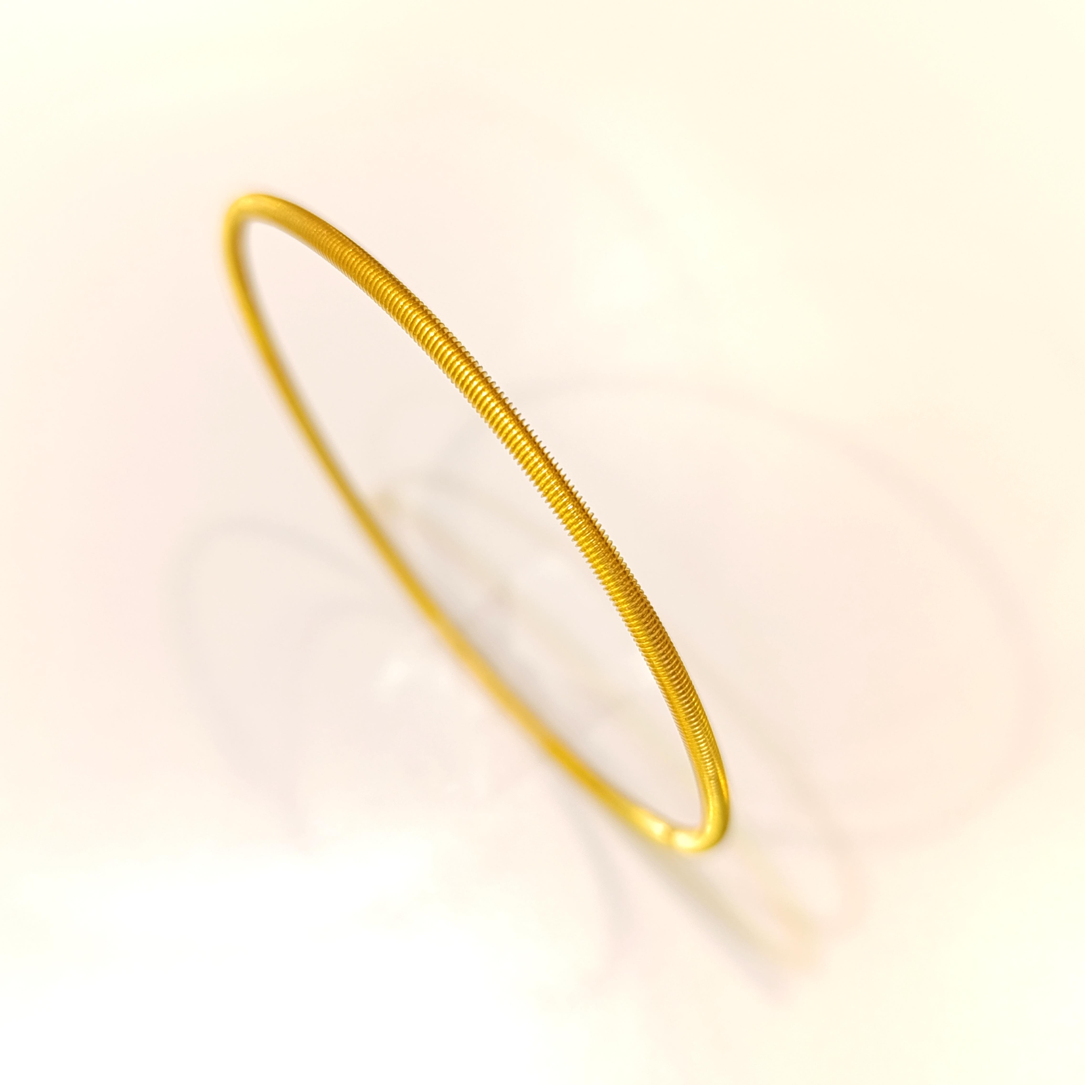 10gr İşçiliksiz Yan Çizgili Ajda Bilezik 22 Ayar Altın Yatırım ve Tasarruf İçin