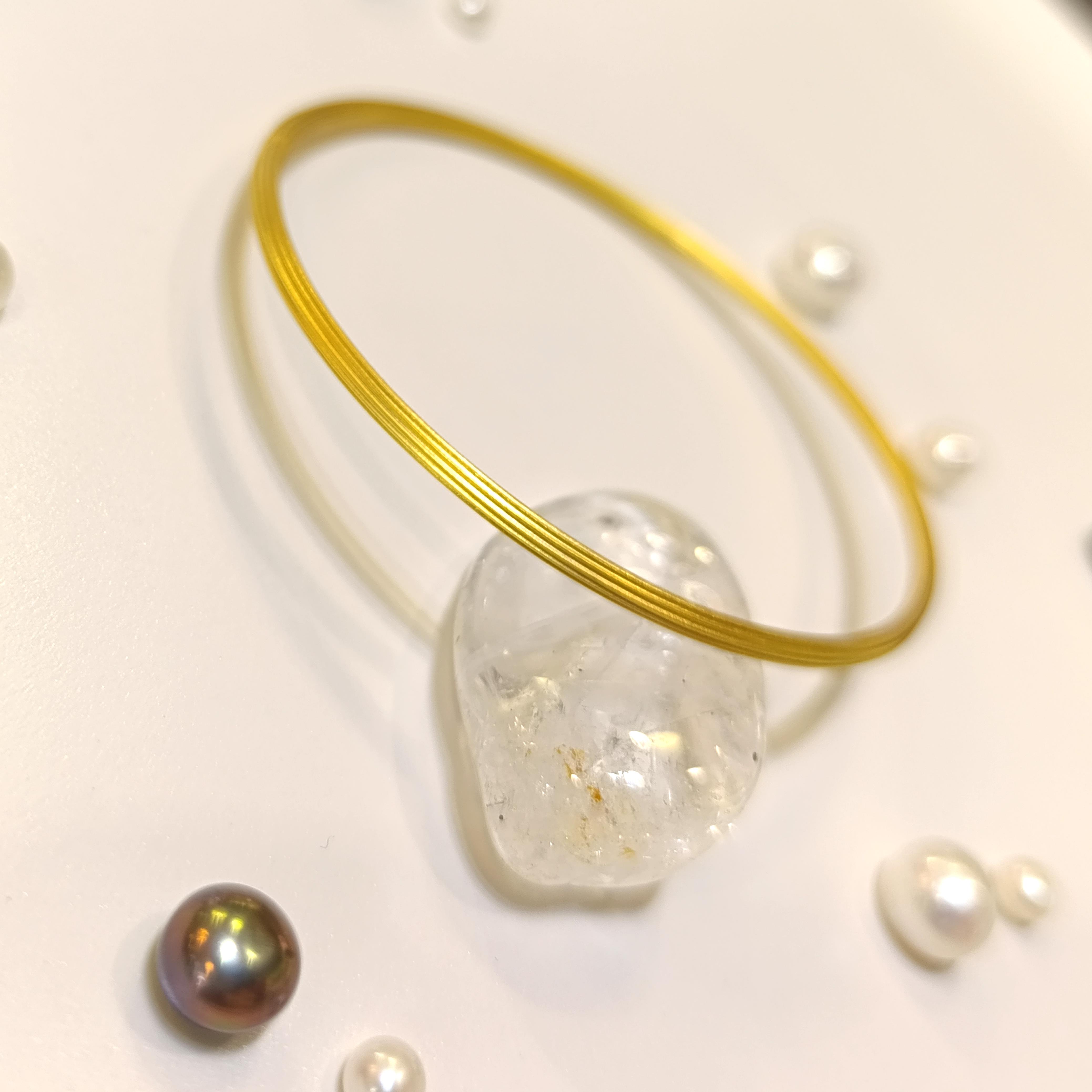 10gr İşçiliksiz Çizgili Mat Ajda Bilezik 22 Ayar Altın Yatırım ve Tasarruf İçin