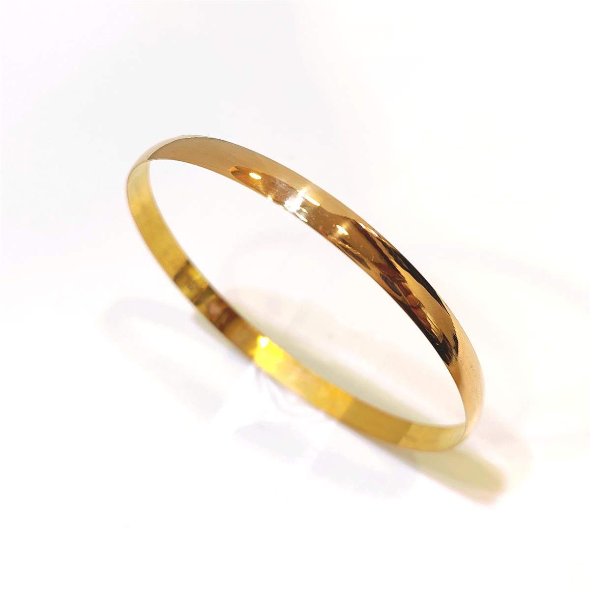 10gr İşçiliksiz Bombeli Düz Ray Bilezik 22 Ayar Altın 