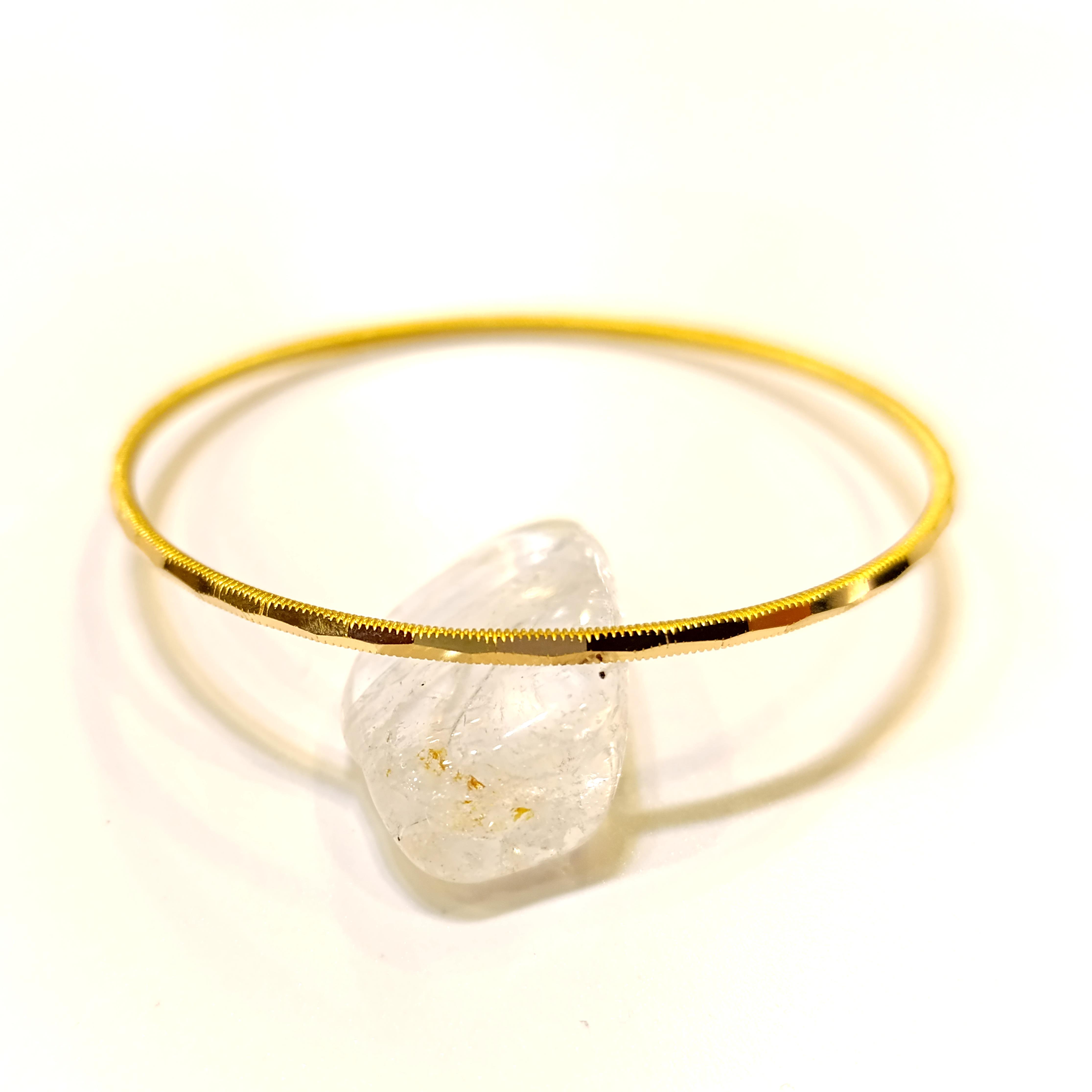 10gr İşçiliksiz Geniş Kalemli Ajda Bilezik 22 Ayar Altın Yatırım ve Tasarruf İçin