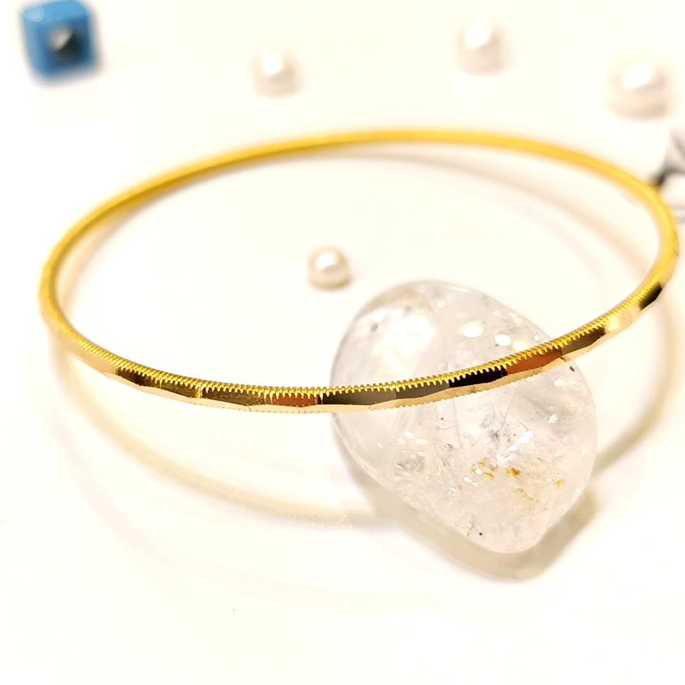 10gr İşçiliksiz Geniş Kalemli Ajda Bilezik 22 Ayar Altın Yatırım ve Tasarruf İçin