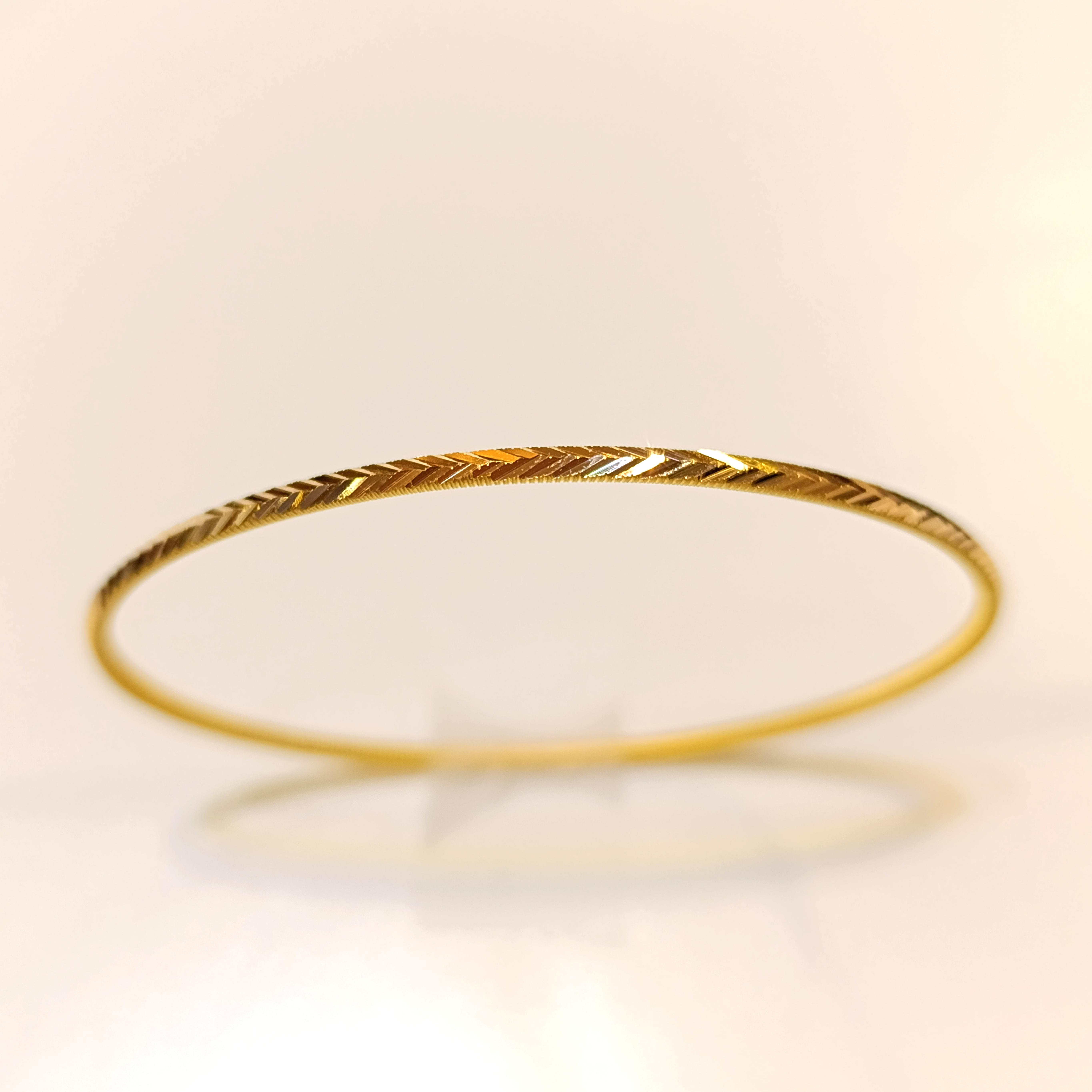 10gr İşçiliksiz Başık-Balık Sırtı Ajda Bilezik 22 Ayar Altın Yatırım ve Tasarruf İçin