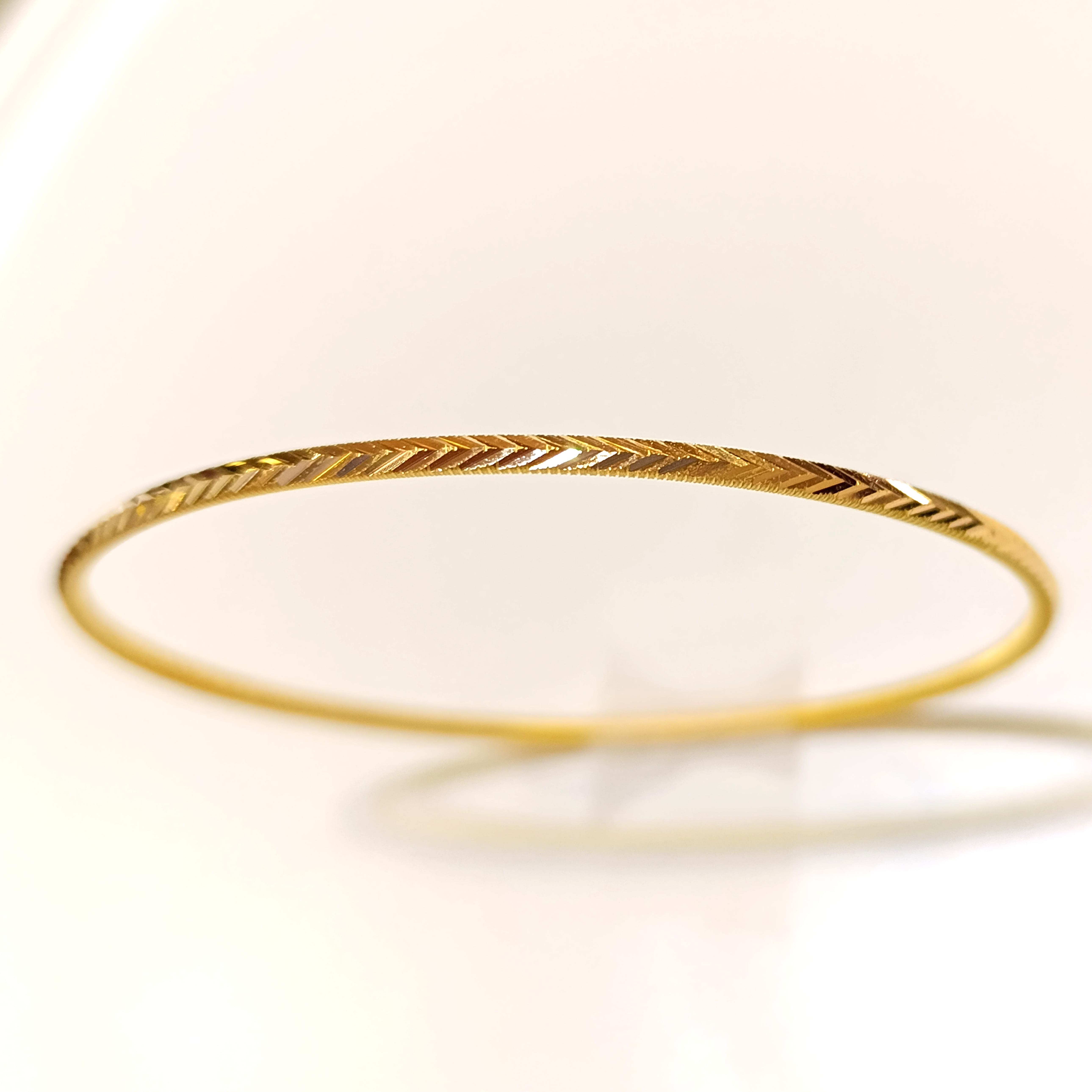 10gr İşçiliksiz Başık-Balık Sırtı Ajda Bilezik 22 Ayar Altın Yatırım ve Tasarruf İçin